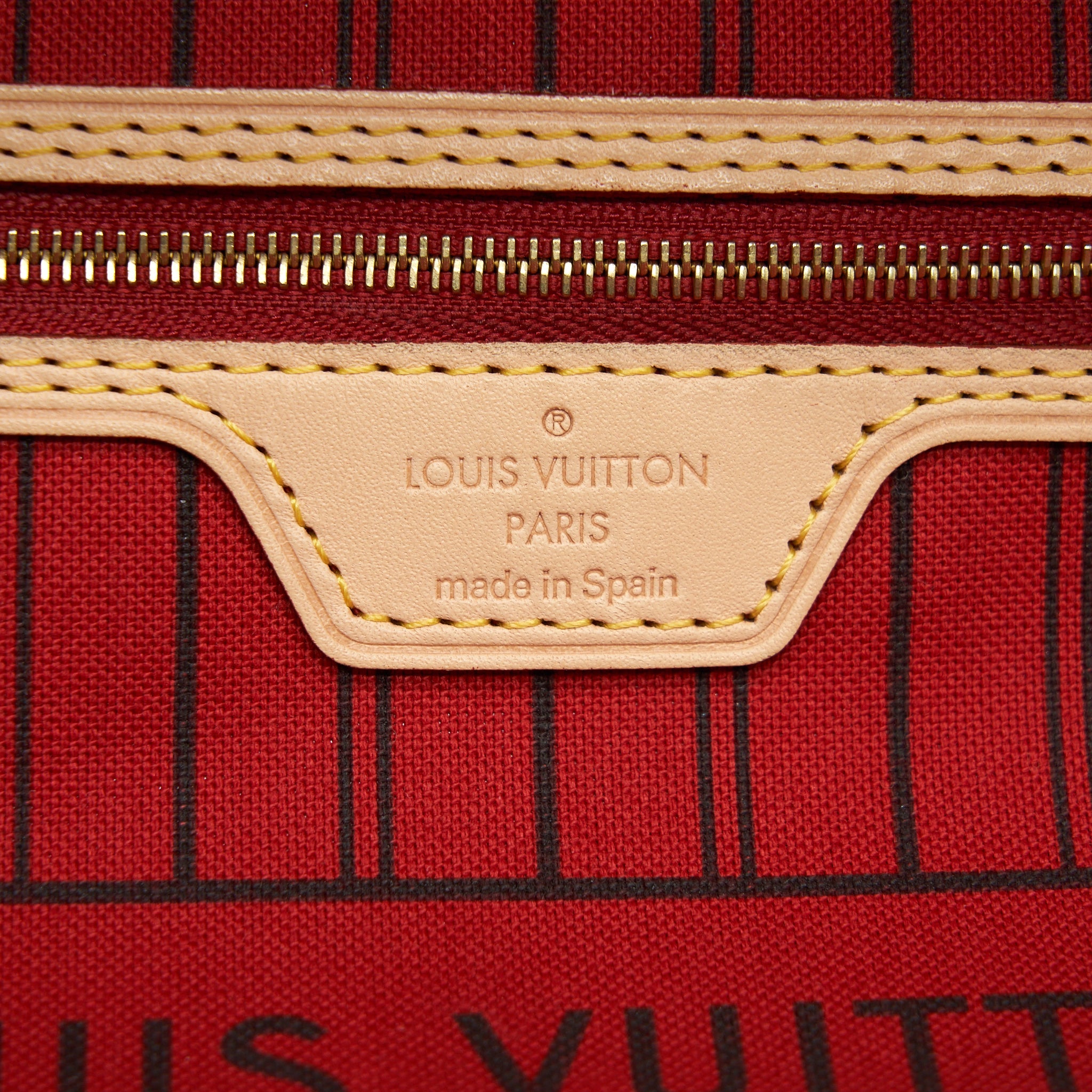 LOUIS VUITTON NEVERFULL CHERRY MM MONOGRAM CANVAS GHW