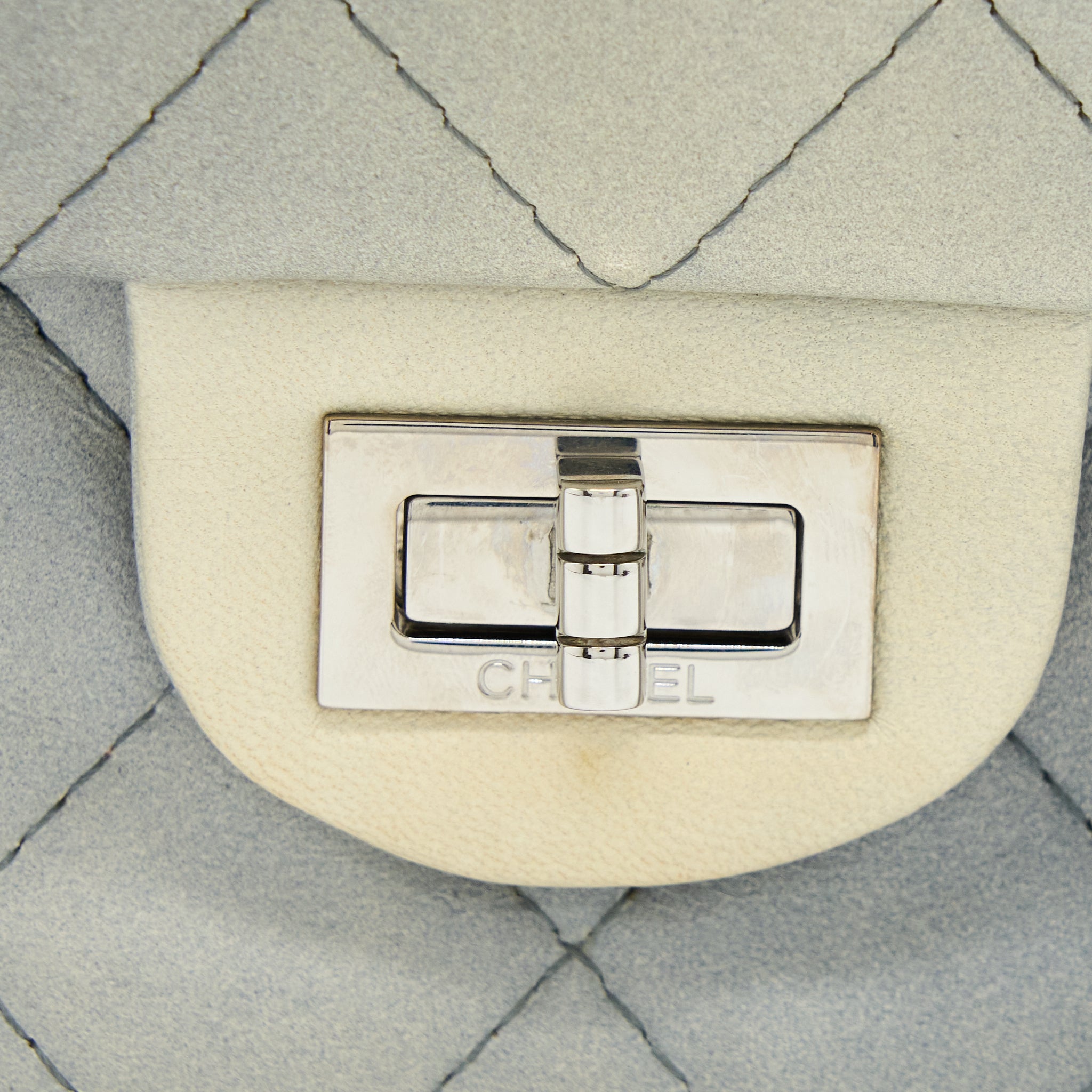 CHANEL 2.55 226 REISSUE FLAP BAG LAMBSKIN OMBRE GREY SHW