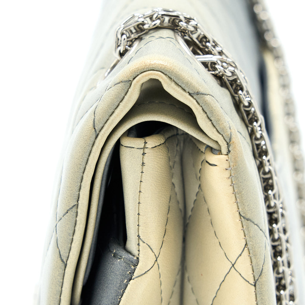 CHANEL 2.55 226 REISSUE FLAP BAG LAMBSKIN OMBRE GREY SHW