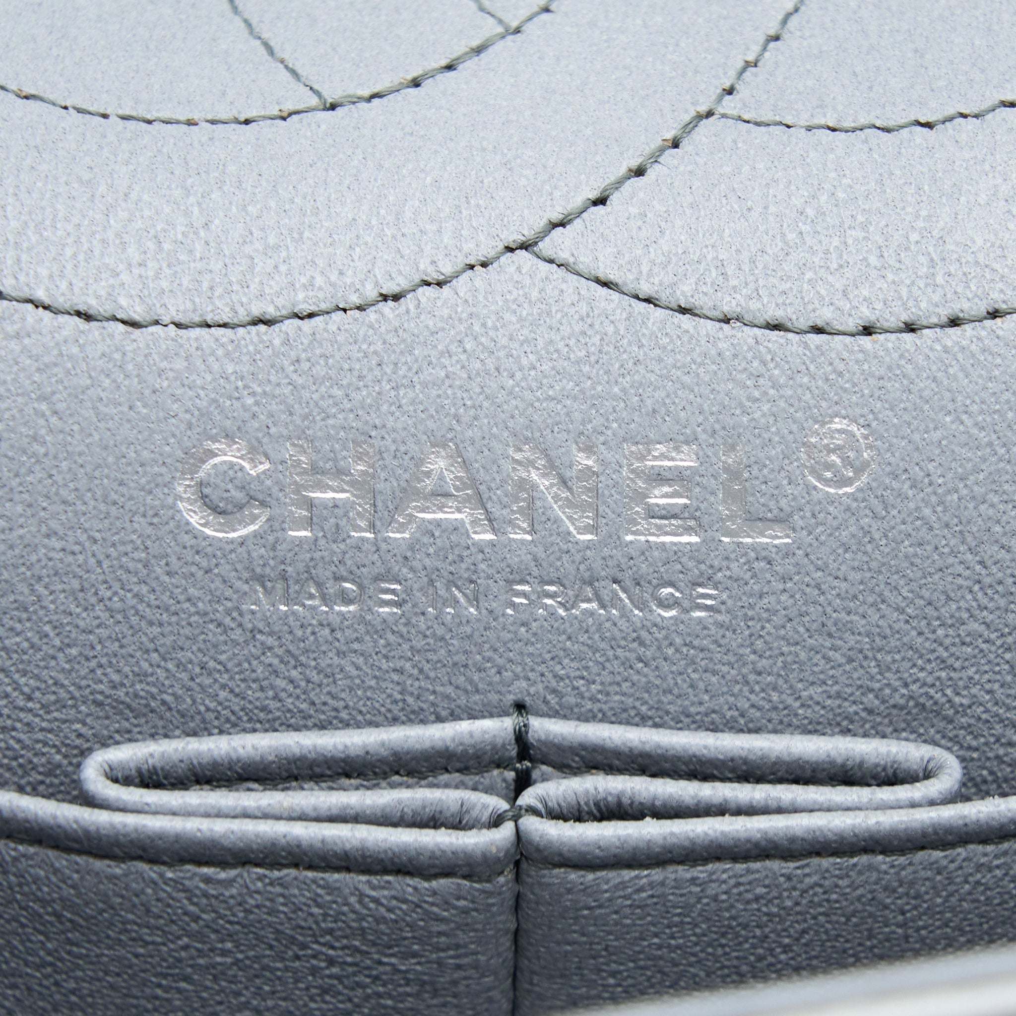 CHANEL 2.55 226 REISSUE FLAP BAG LAMBSKIN OMBRE GREY SHW