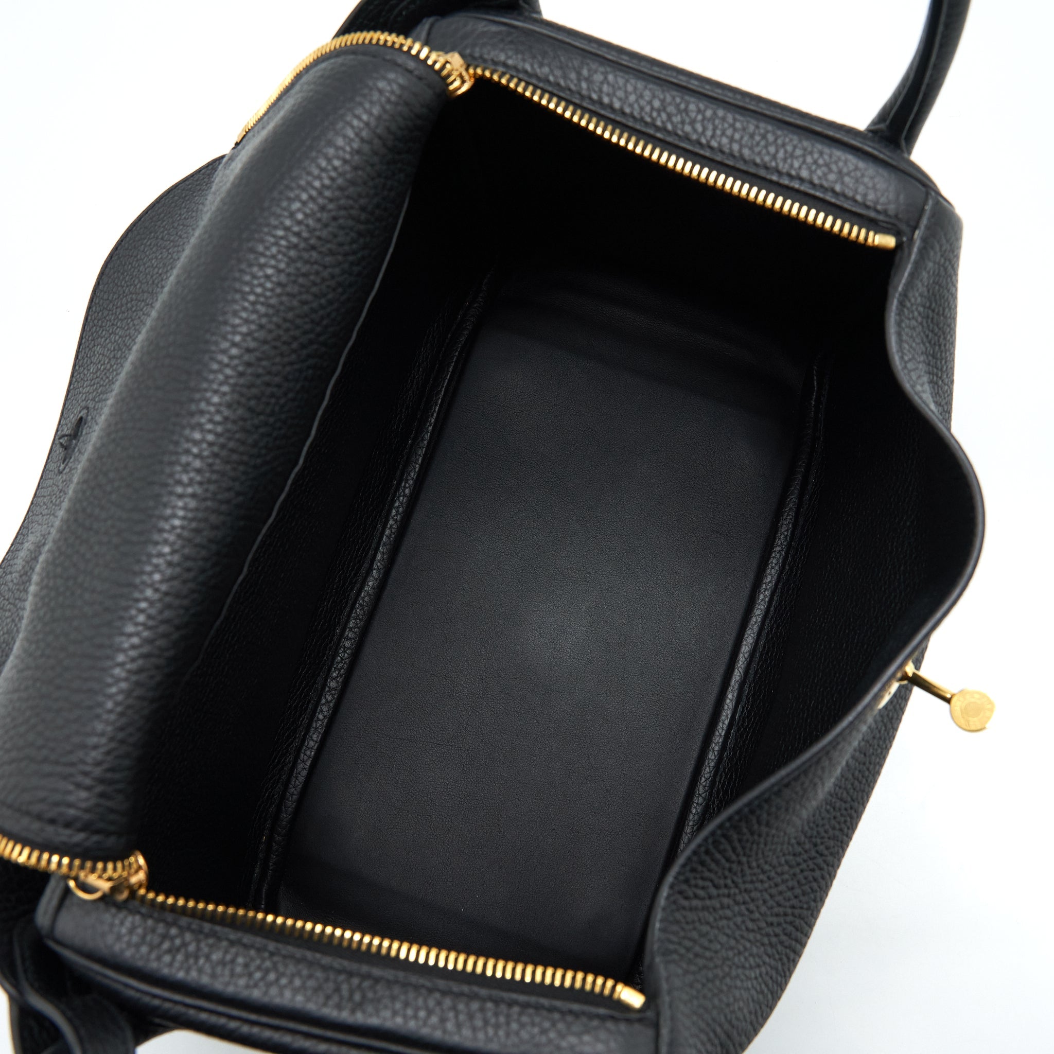 HERMES LINDY 30 CLEMENCE BLACK GHW