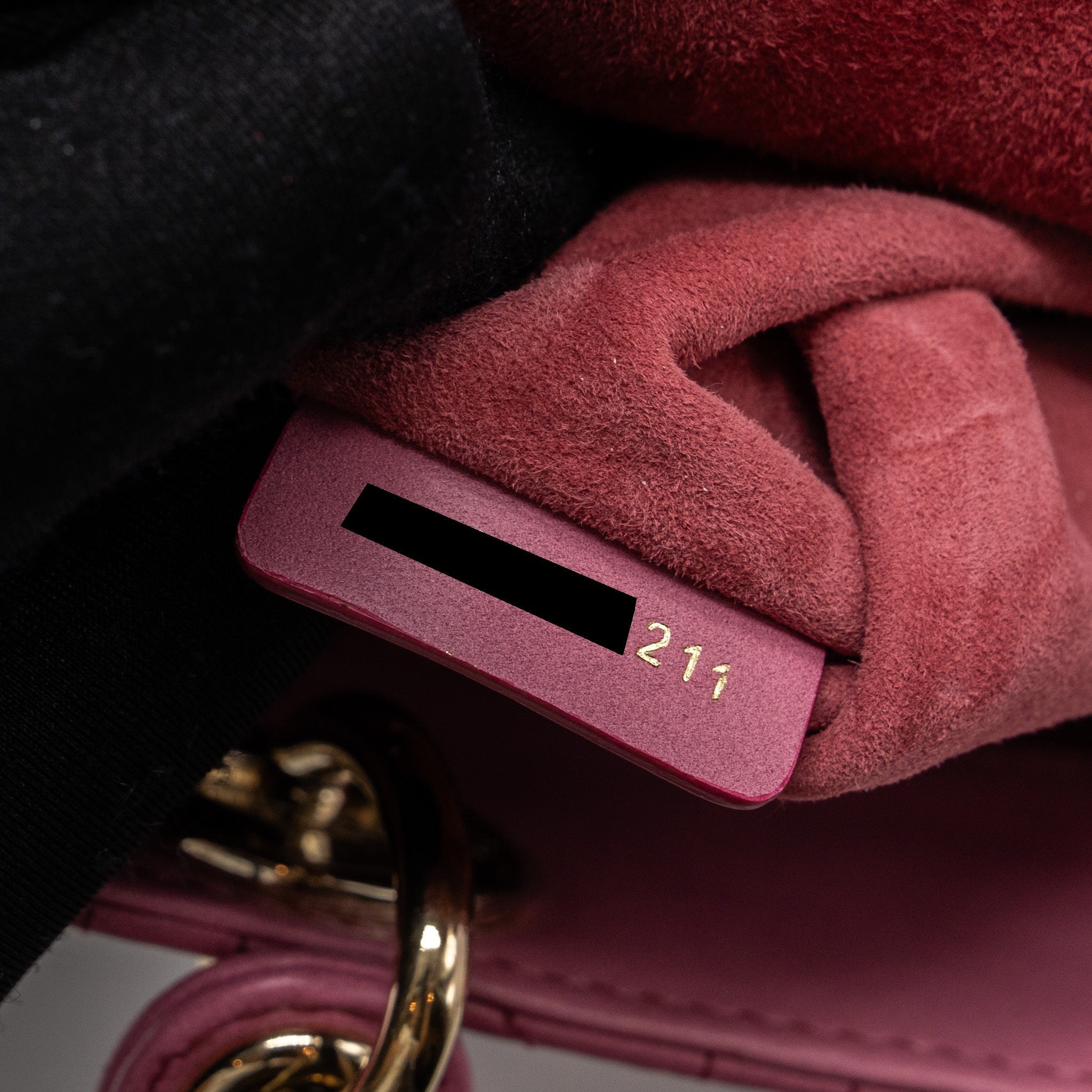 DIOR MY ABC DIOR SMALL LADY DIOR CANNAGE LAMBSKIN PINK GRADIENT LGHW