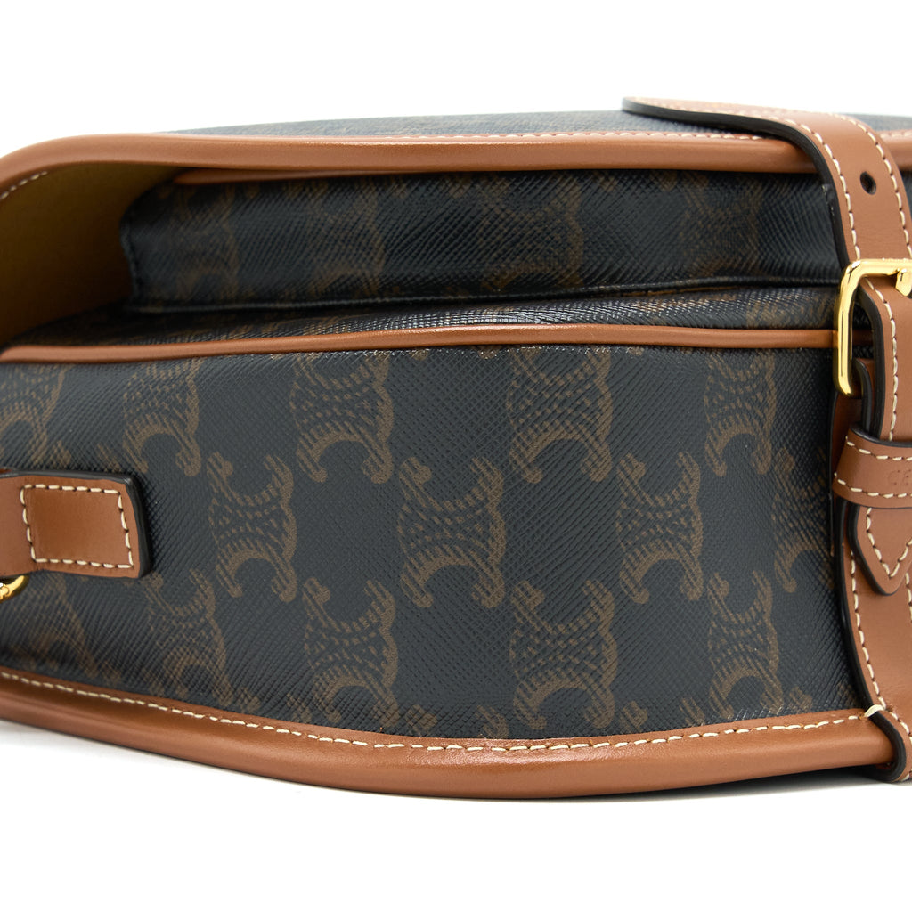 CELINE FOLCO MEDIUM TRIOMPHE CANVAS BAG GHW