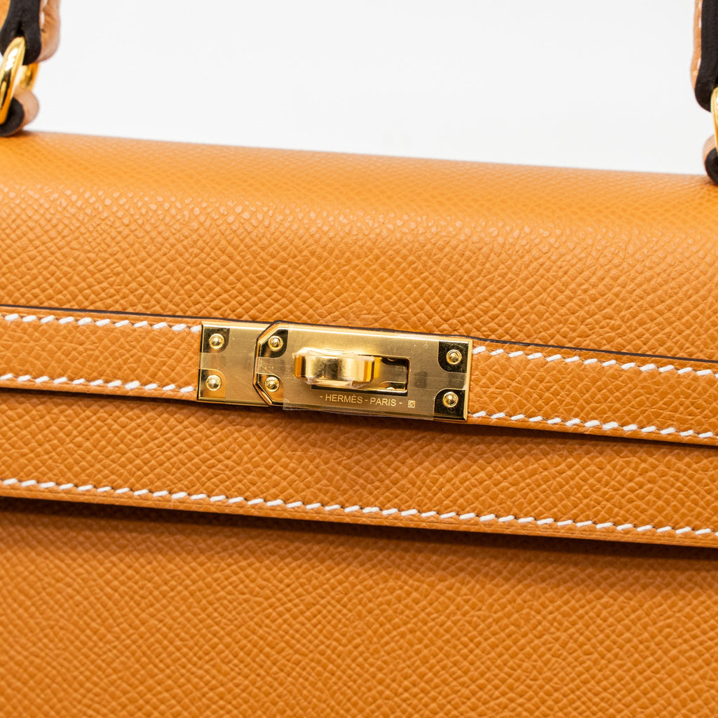 HERMES KELLY 25 EPSOM TOFFEE GHW