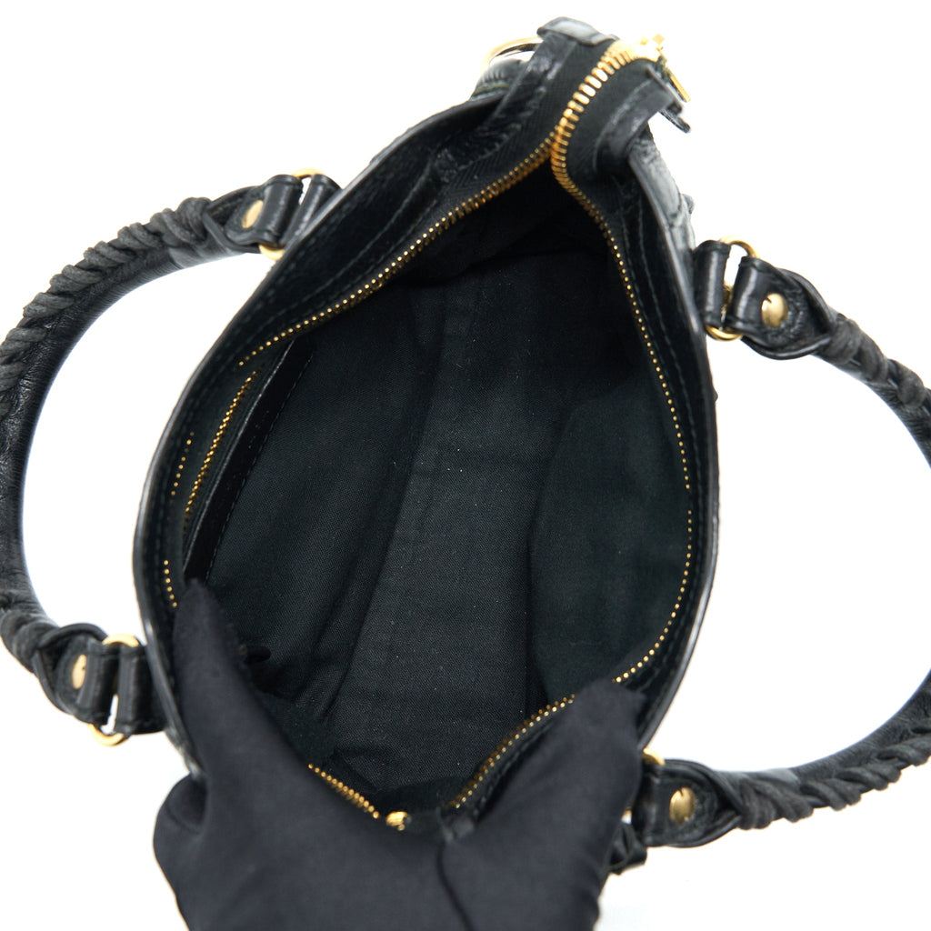 BALENCIAGA MINI CITY BLACK WITH GHW