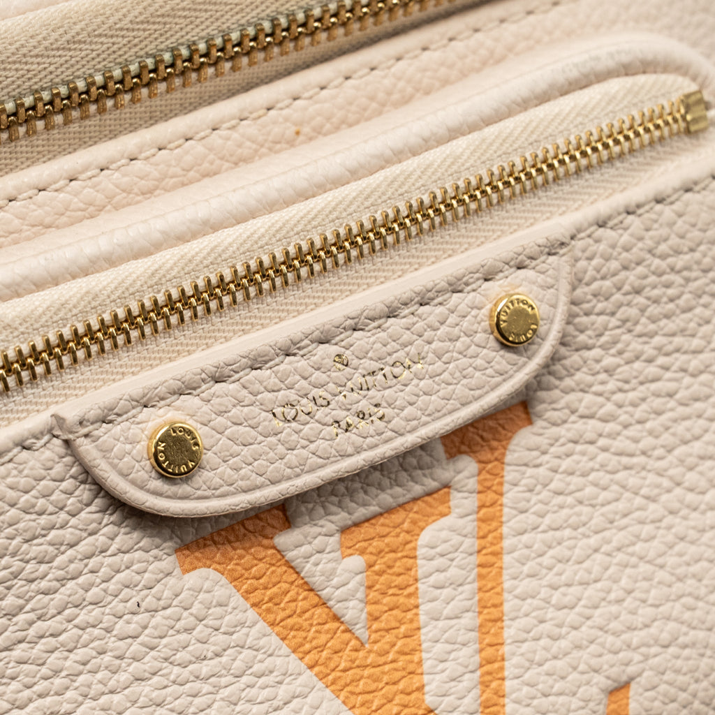 LOUIS VUITTON MINI BUMBAG BY THE POOL EMPREINTE GIANT MONOGRAM LEATHER GRADIENT NEUTRAL GHW