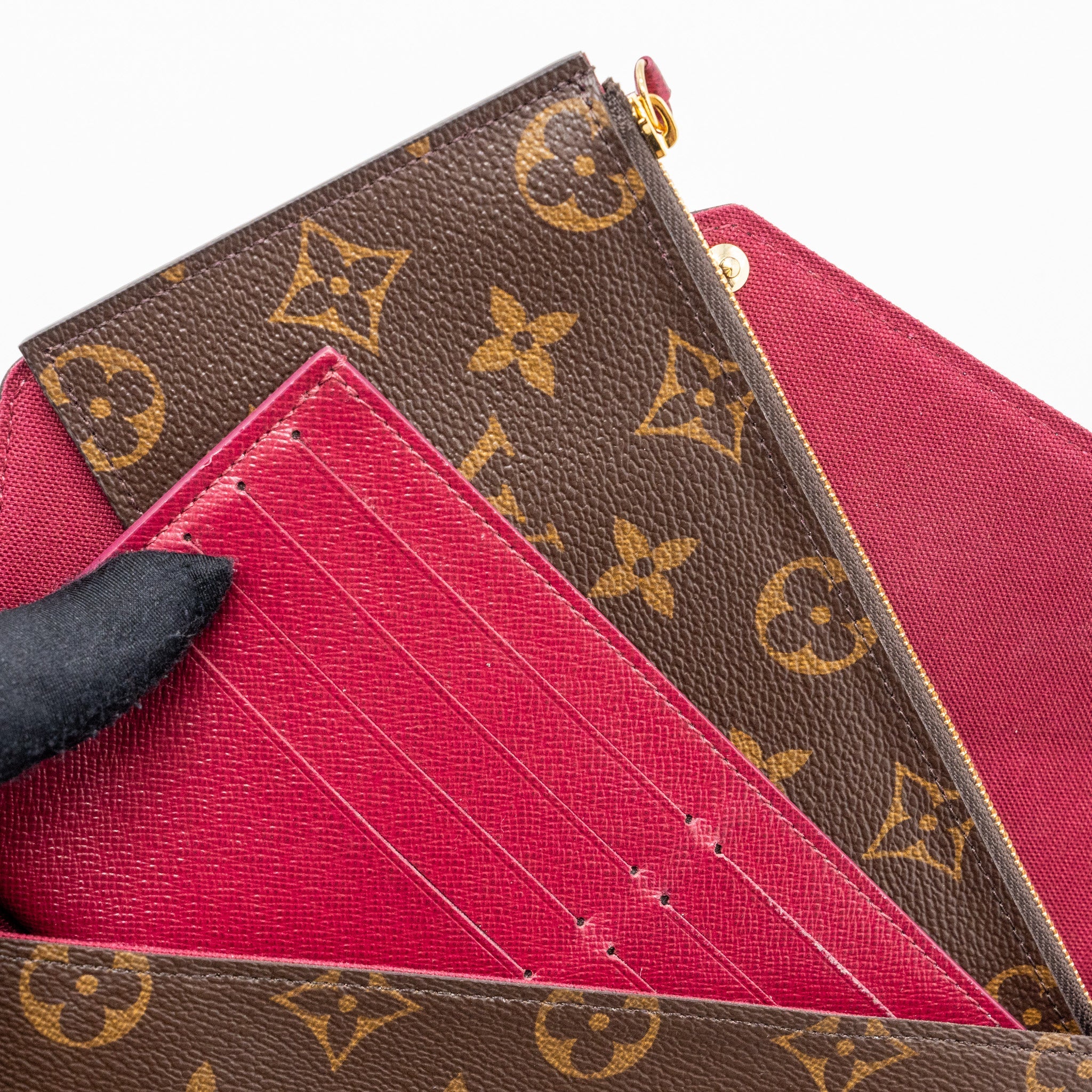 LOUIS VUITTON FELICIE POCHETTE MONOGRAM CANVAS GHW