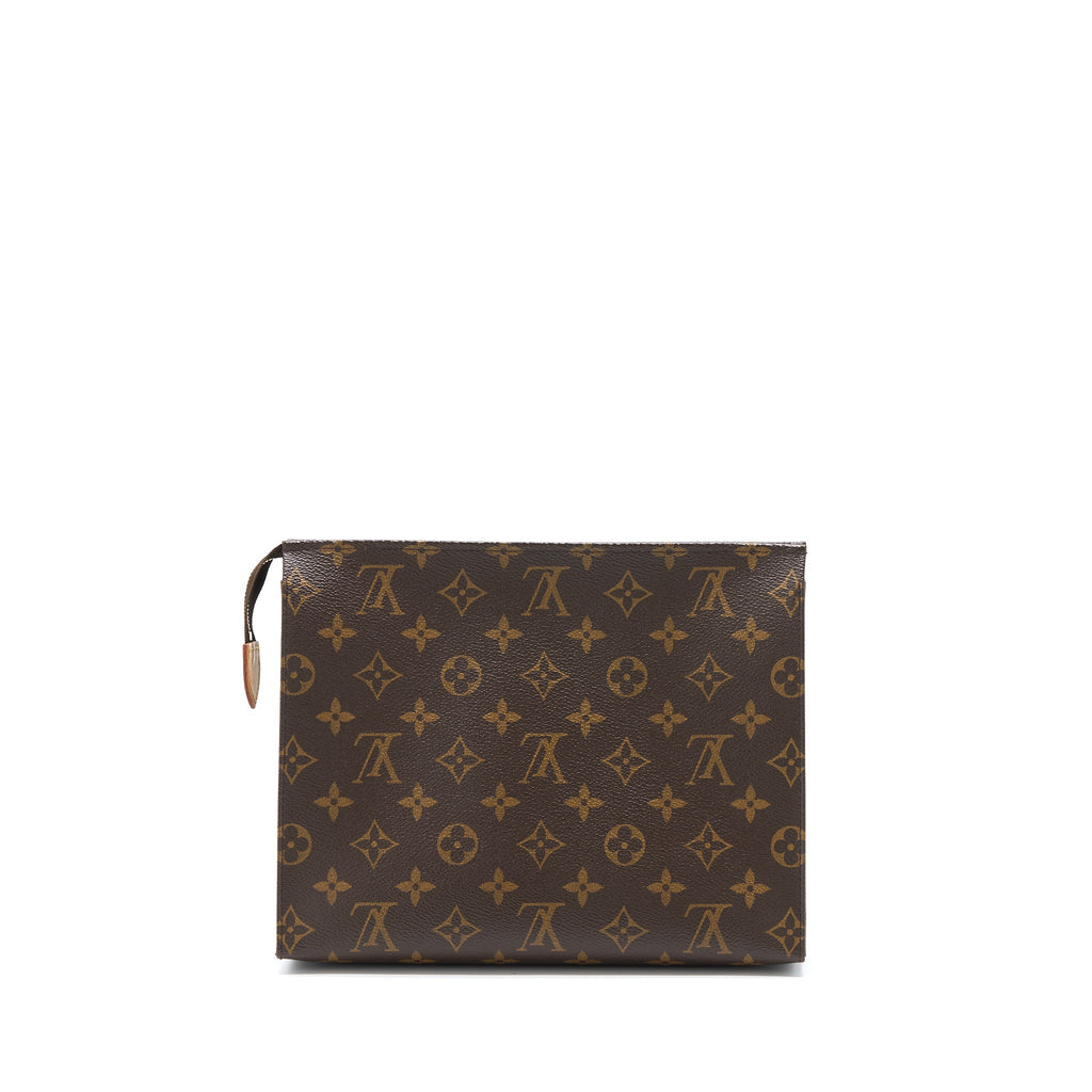 LOUIS VUITTON TOILETRY POCHETTE 26 MONOGRAM CANVAS GHW