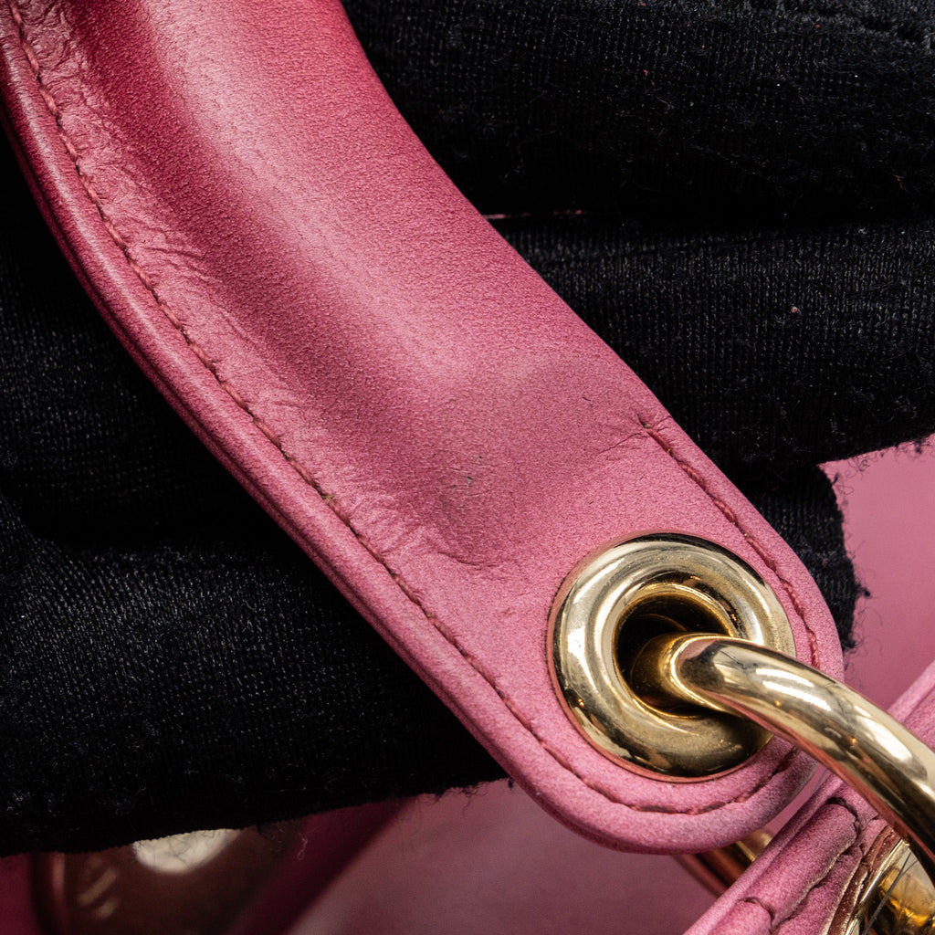 DIOR MY ABC DIOR SMALL LADY DIOR CANNAGE LAMBSKIN PINK GRADIENT LGHW