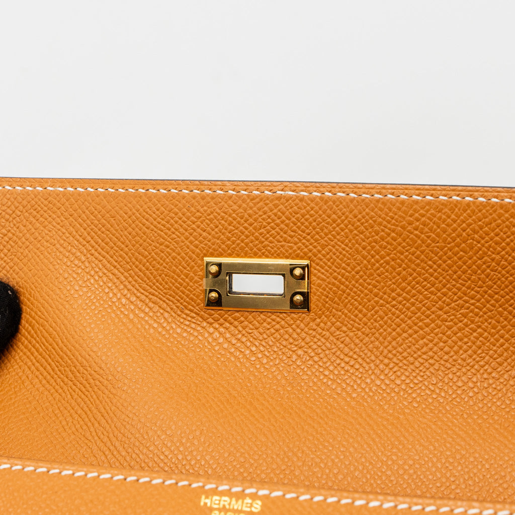 HERMES KELLY 25 EPSOM TOFFEE GHW