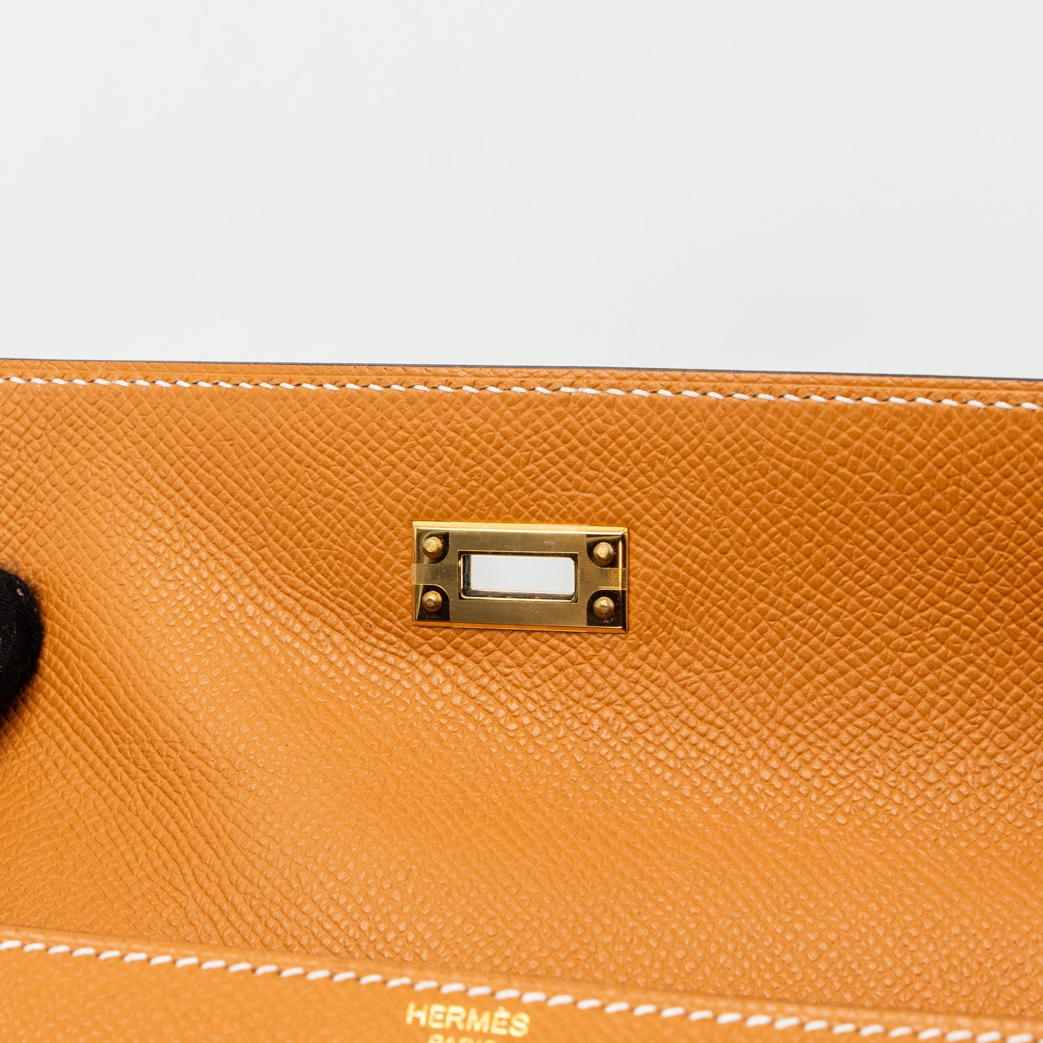 HERMES KELLY 25 EPSOM TOFFEE GHW