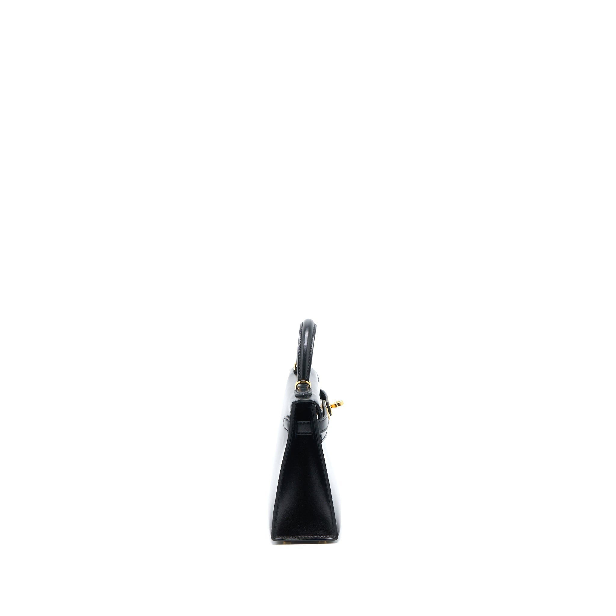 HERMES MINI KELLY II BOX BLACK GHW