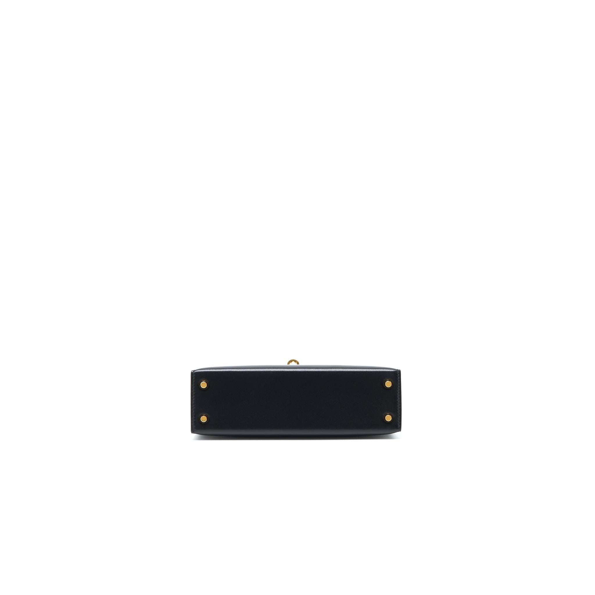 HERMES MINI KELLY II BOX BLACK GHW