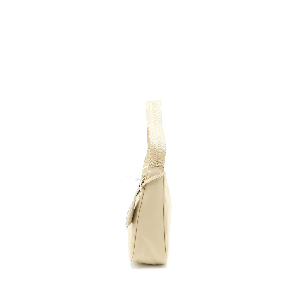 PRADA RE-EDITION 2000 MINI BAG RE-NYLON DESERT BEIGE SHW