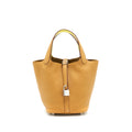 HERMES PICOTIN 18 LOCK BAG SESAME/LIME SHW