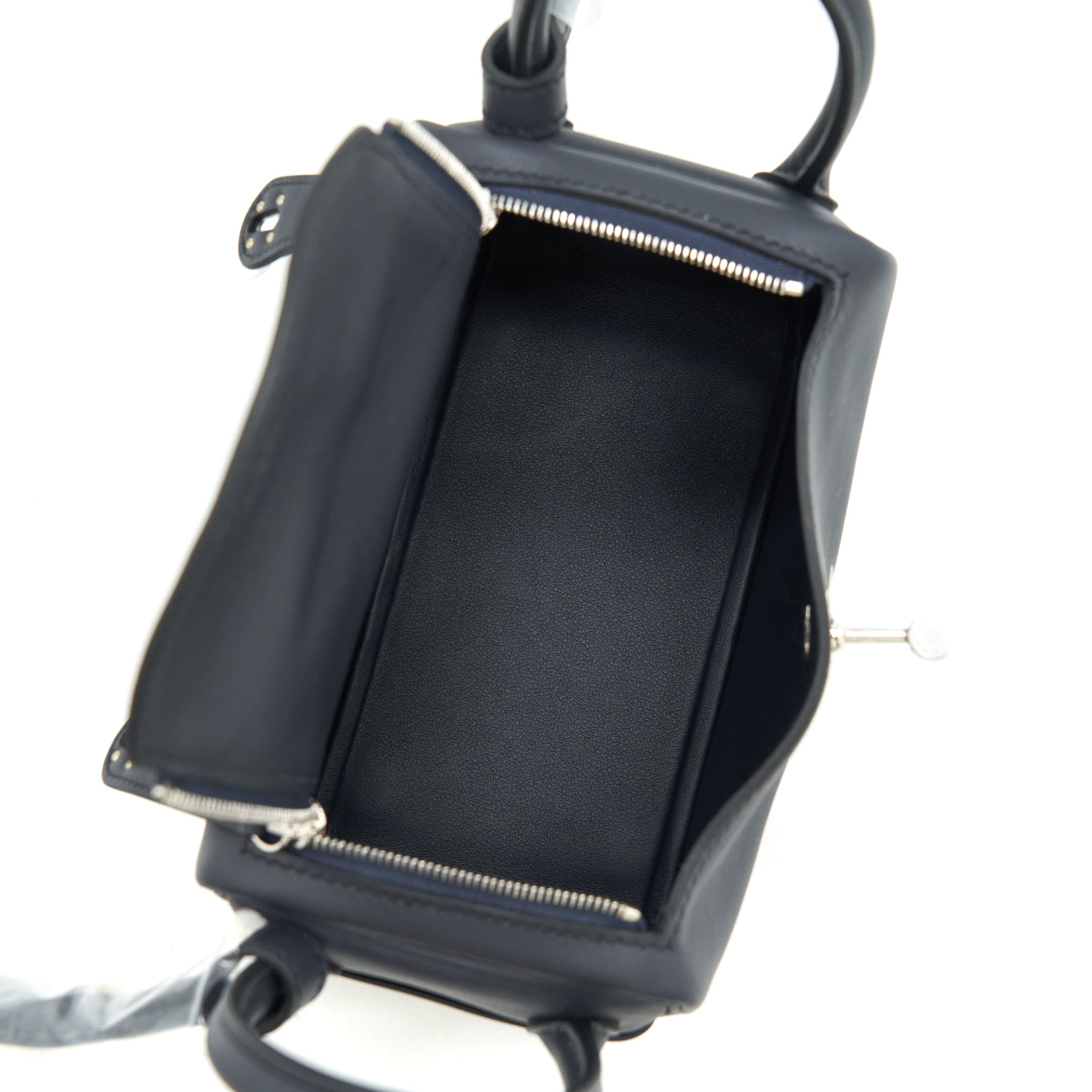HERMES MINI LINDY SWIFT BLUE INDIGO SHW