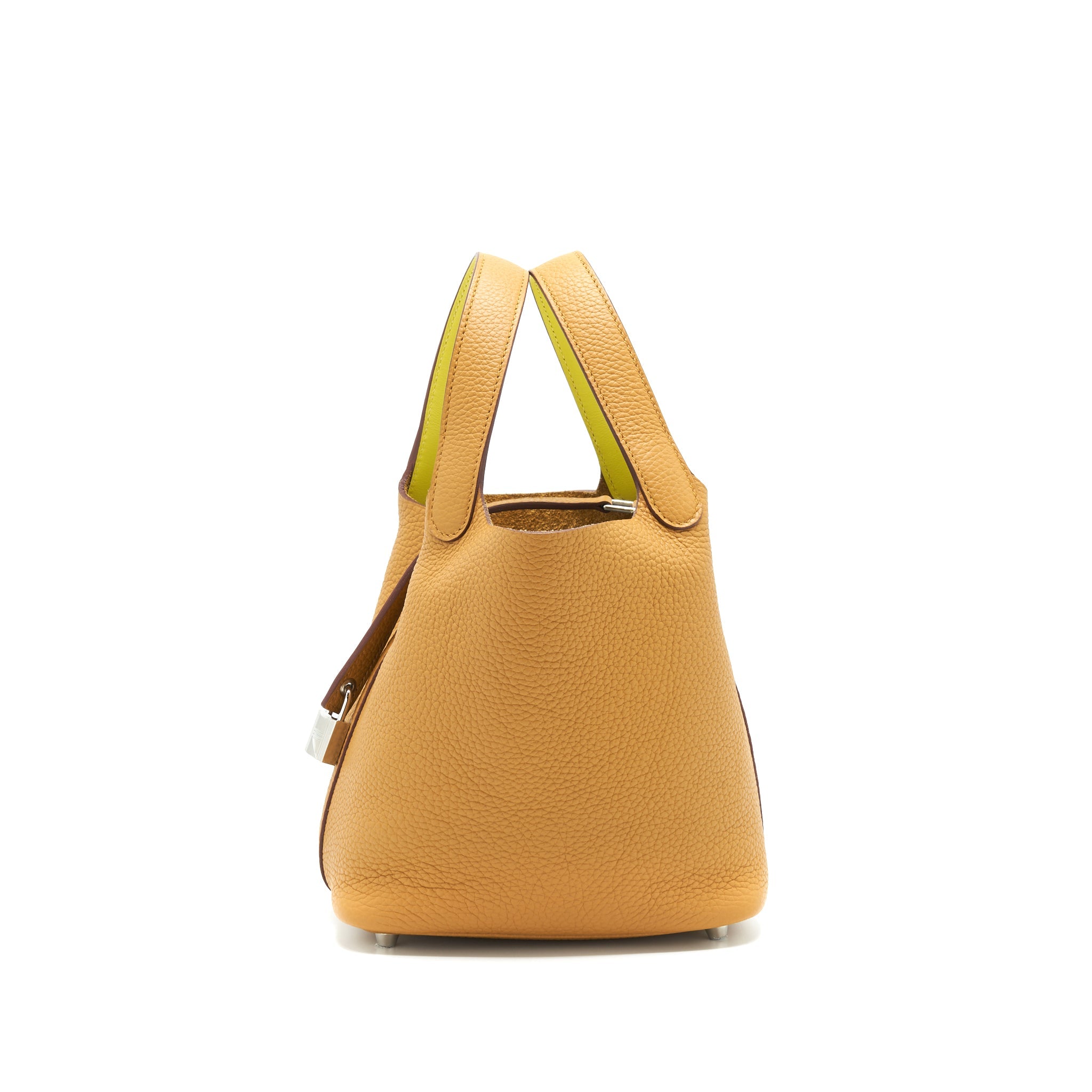 HERMES PICOTIN 18 LOCK BAG SESAME/LIME SHW