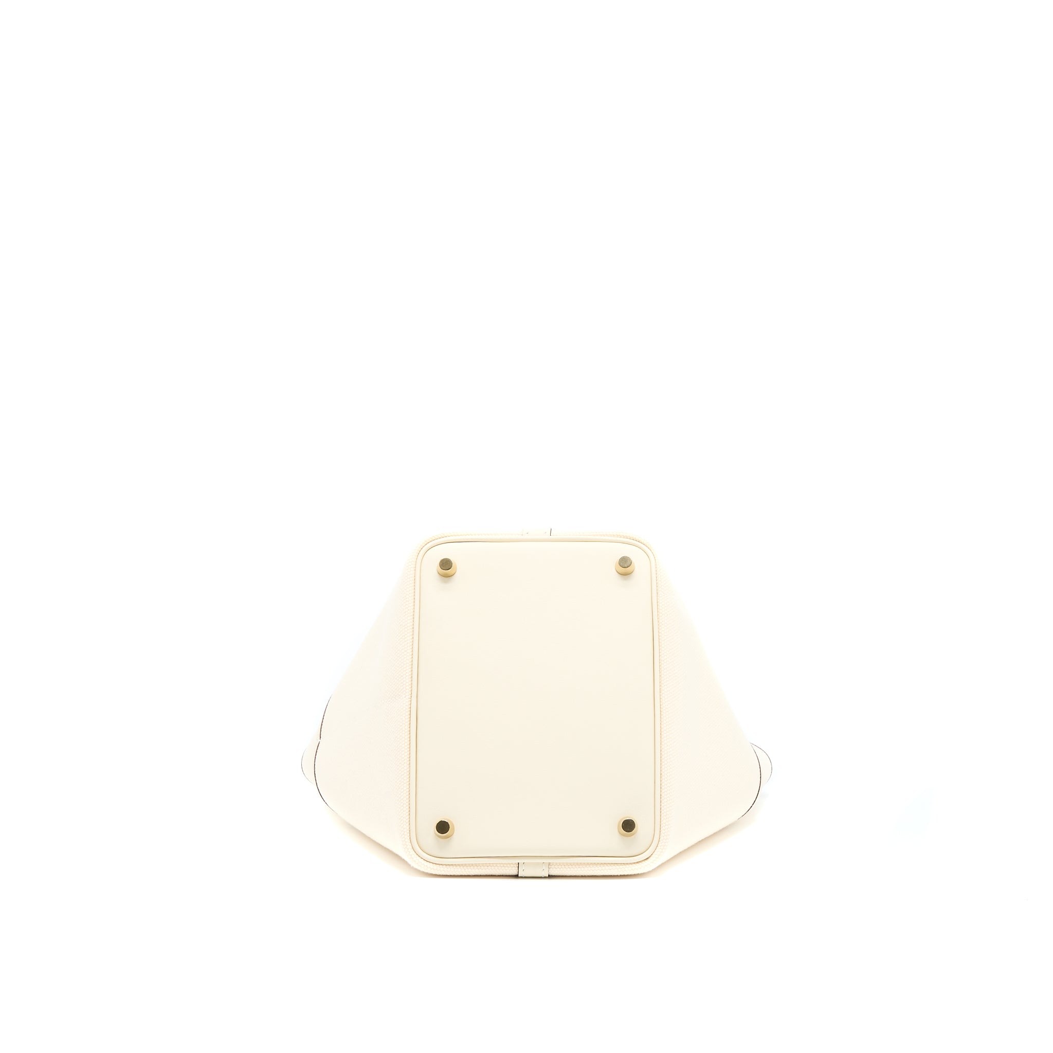HERMES PICOTIN CARGO 18 SWIFT/TOILE CANVAS ECRU/NATA GHW