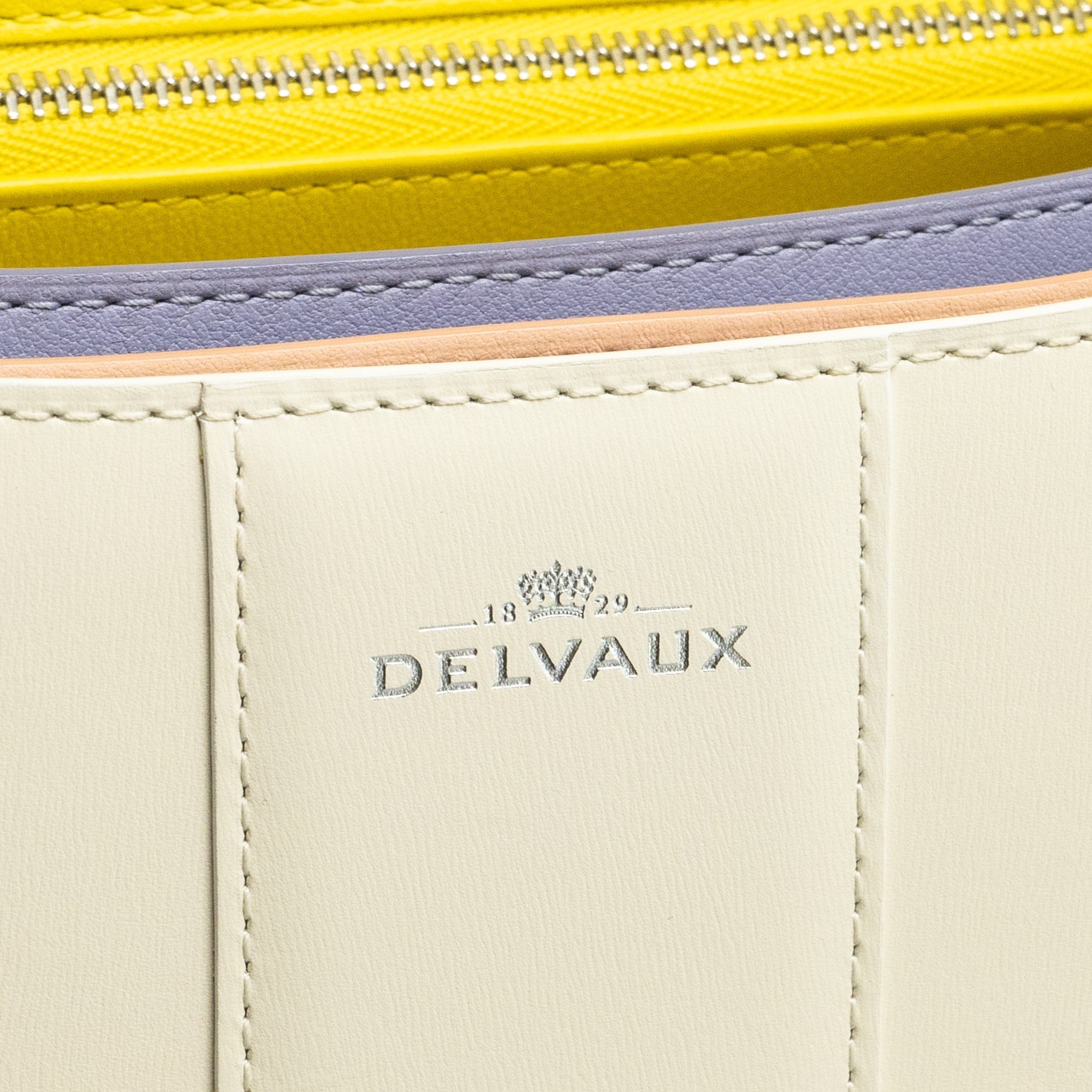 DELVAUX BRILLIANT MM MAGIC BOX CALFSKIN WHITE/MULTICOLOUR SHW