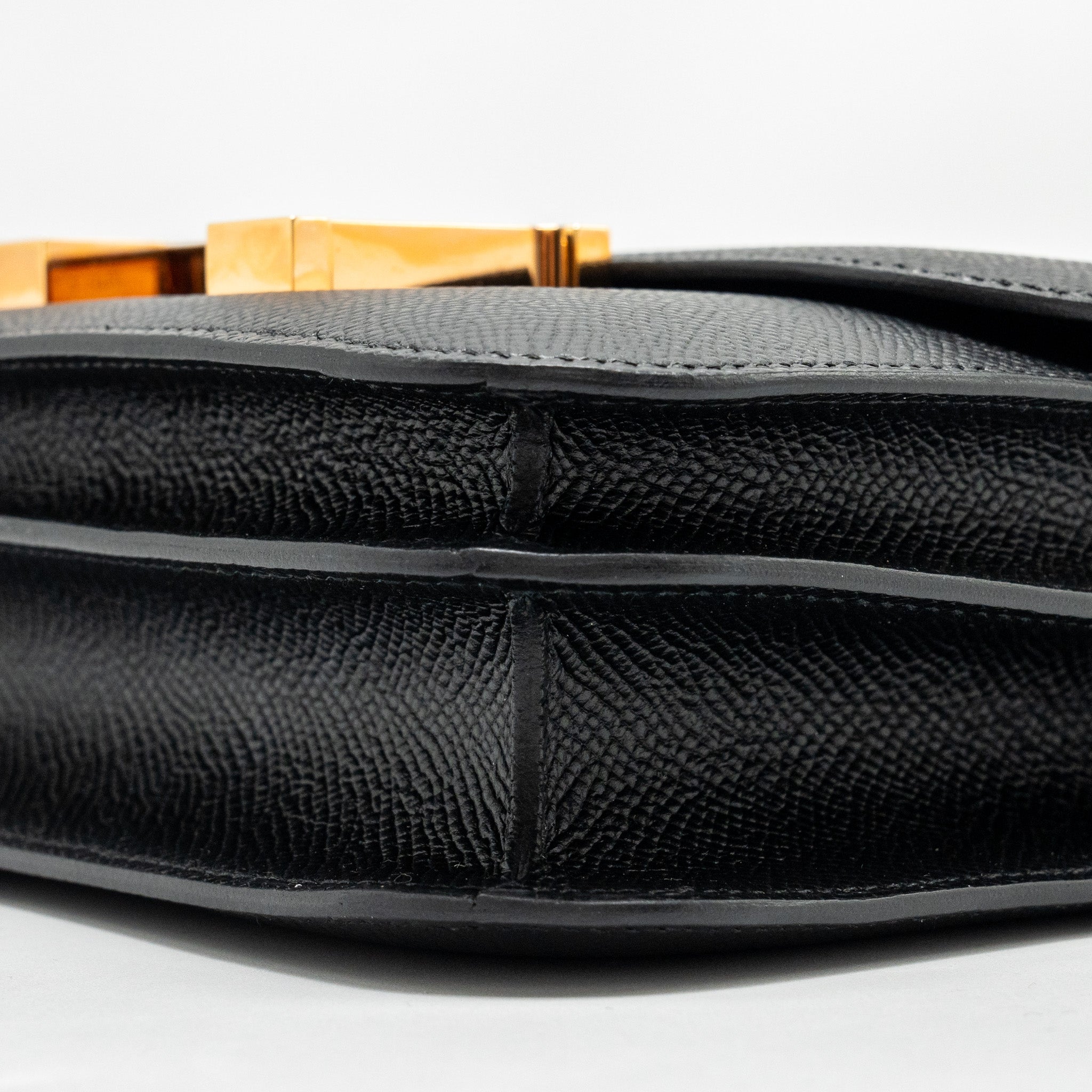 HERMES MINI CONSTANCE EPSOM BLACK RGHW