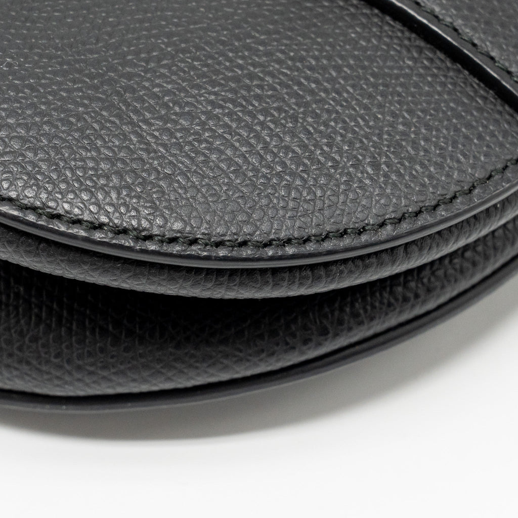 DIOR MEDIUM SADDLE BAG CALFSKIN BLACK GHW