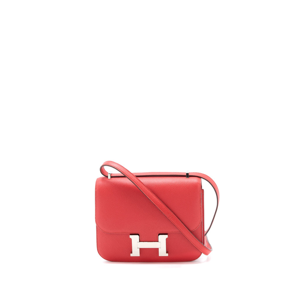 HERMES MINI CONSTANCE EPSOM S5 ROUGE TOMATE SHW