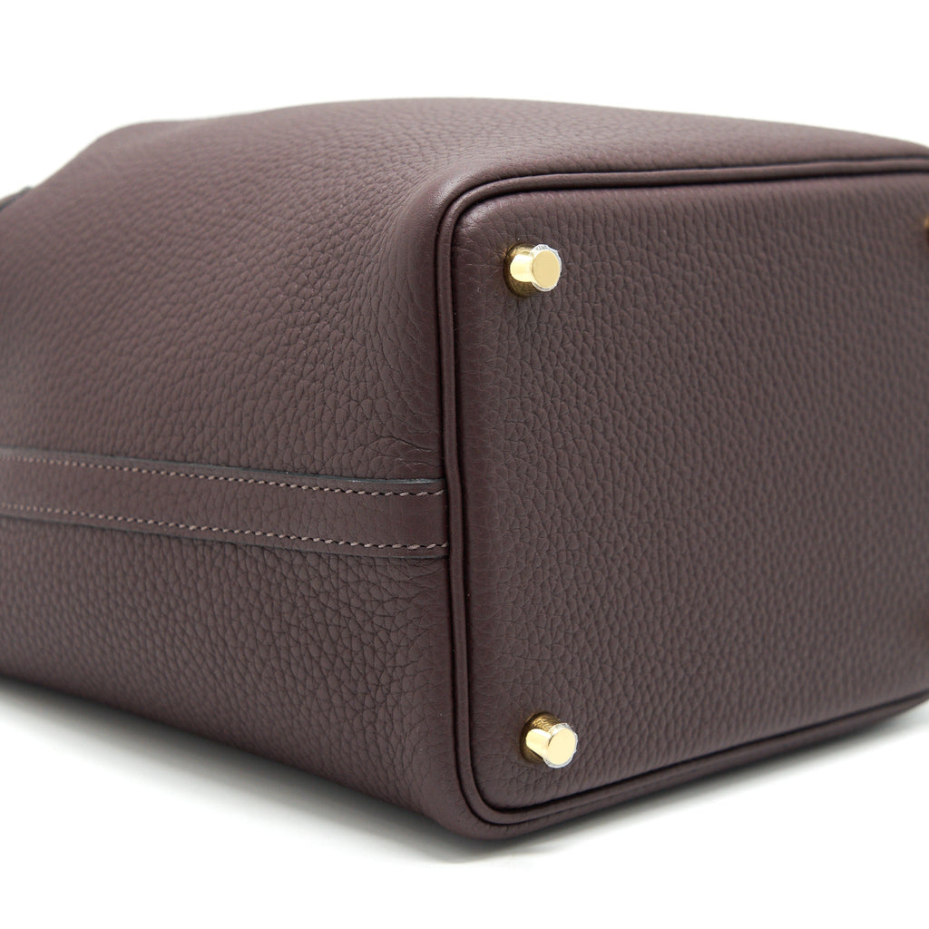 HERMES PICOTIN 18 LOCK BAG ROUGE SELLIER GHW