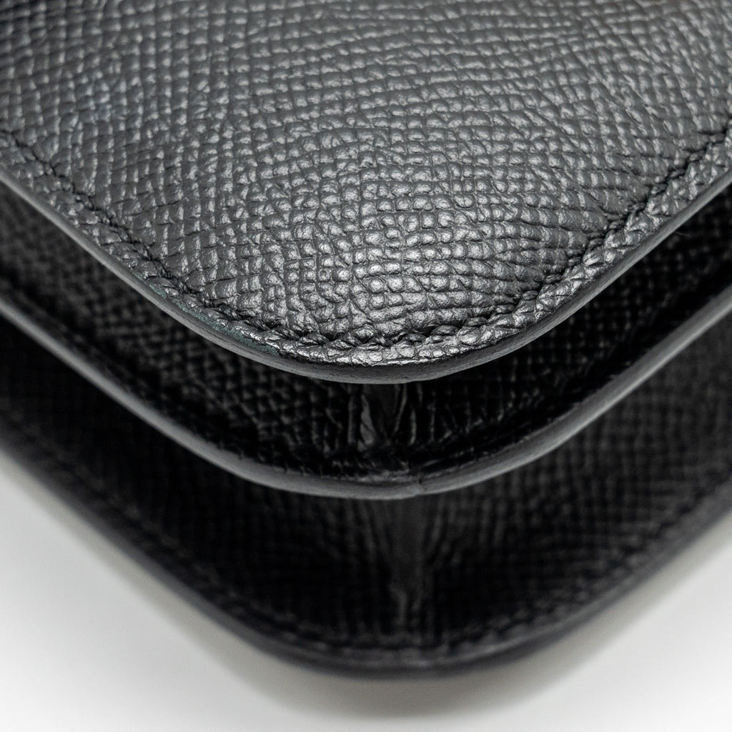 HERMES MINI CONSTANCE EPSOM BLACK RGHW