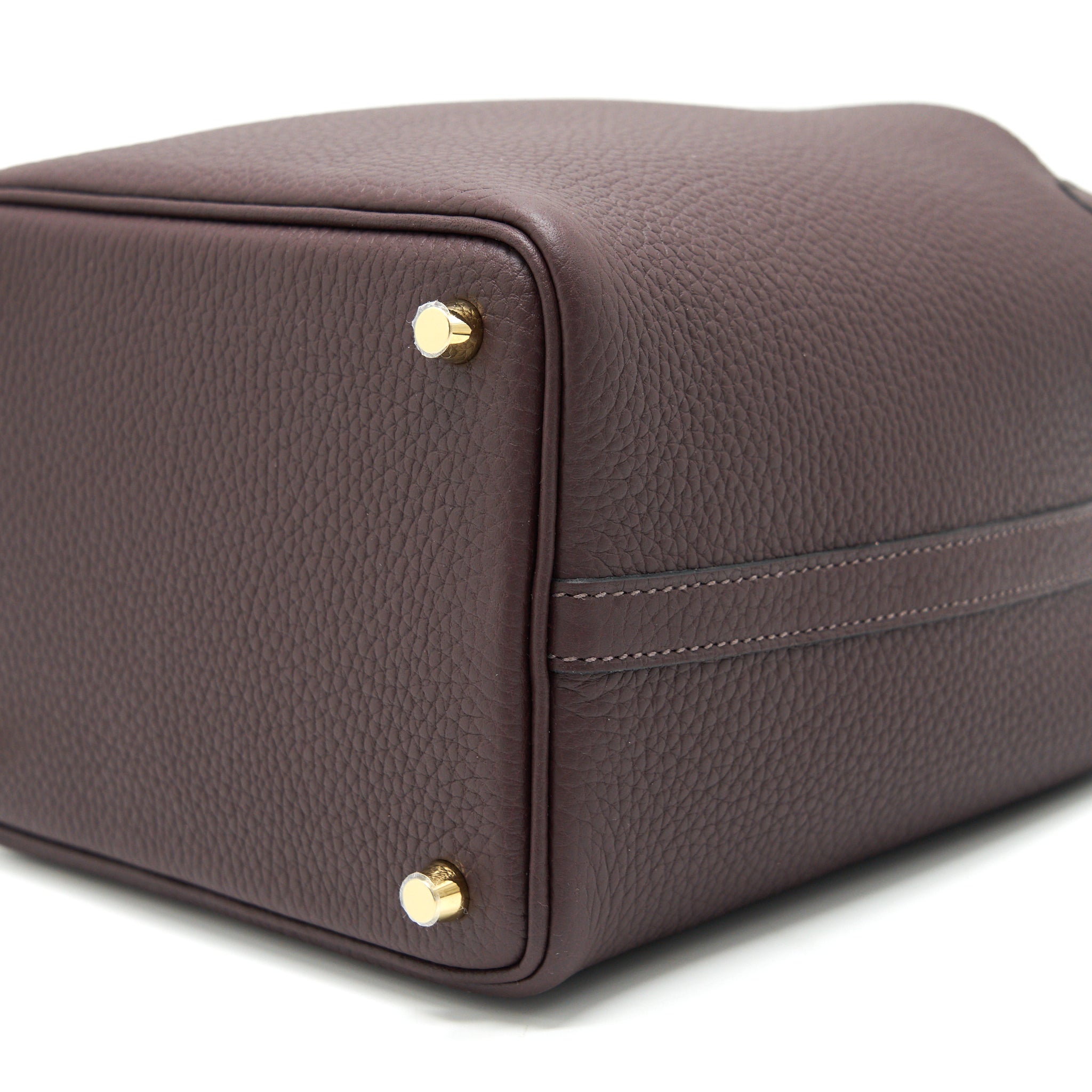 HERMES PICOTIN 18 LOCK BAG ROUGE SELLIER GHW