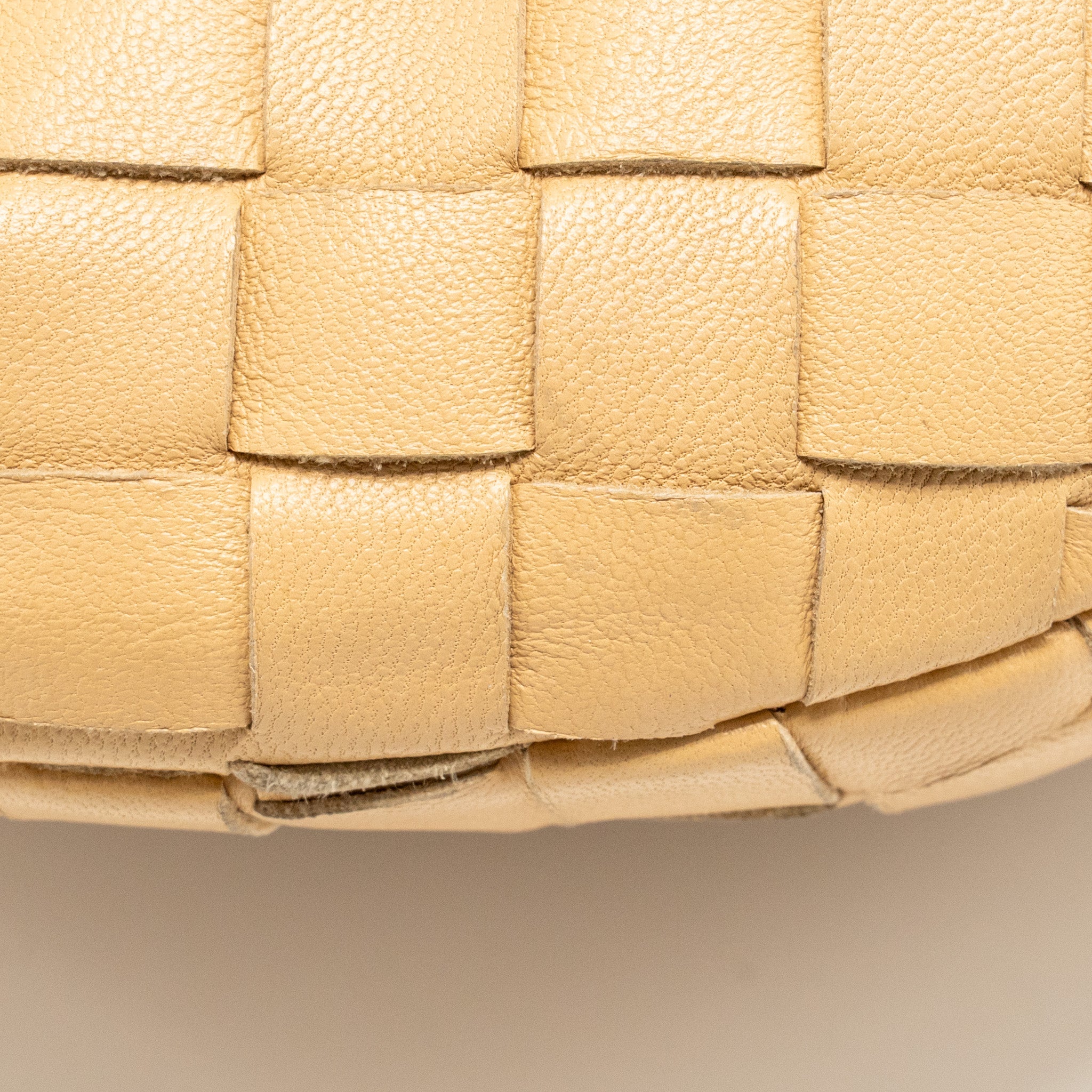 BOTTEGA VENETA MINI JODIE LAMBSKIN BEIGE GHW