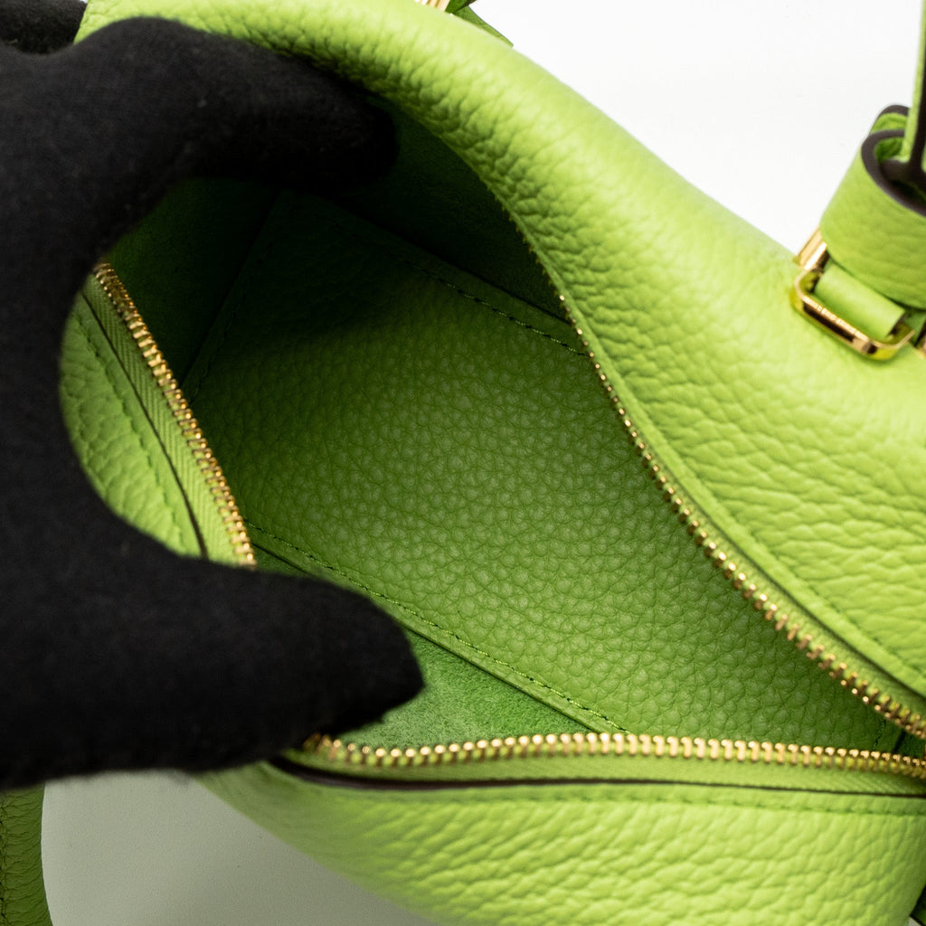 DELVAUX COOL BOX NANO TAURILLON SOFT CALFSKIN ALOE GHW