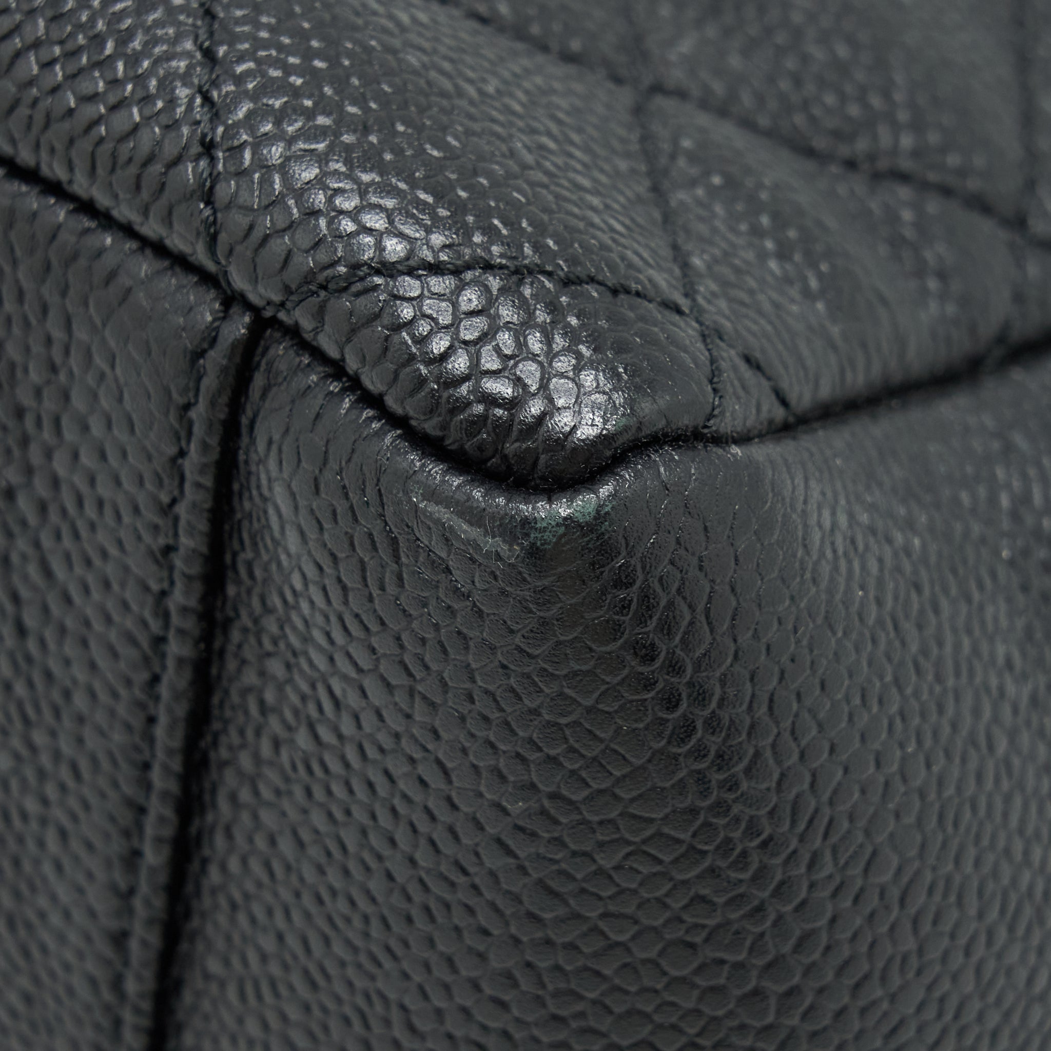 CHANEL GRAND SHOPPING TOTE BAG CAVIAR BLACK GHW