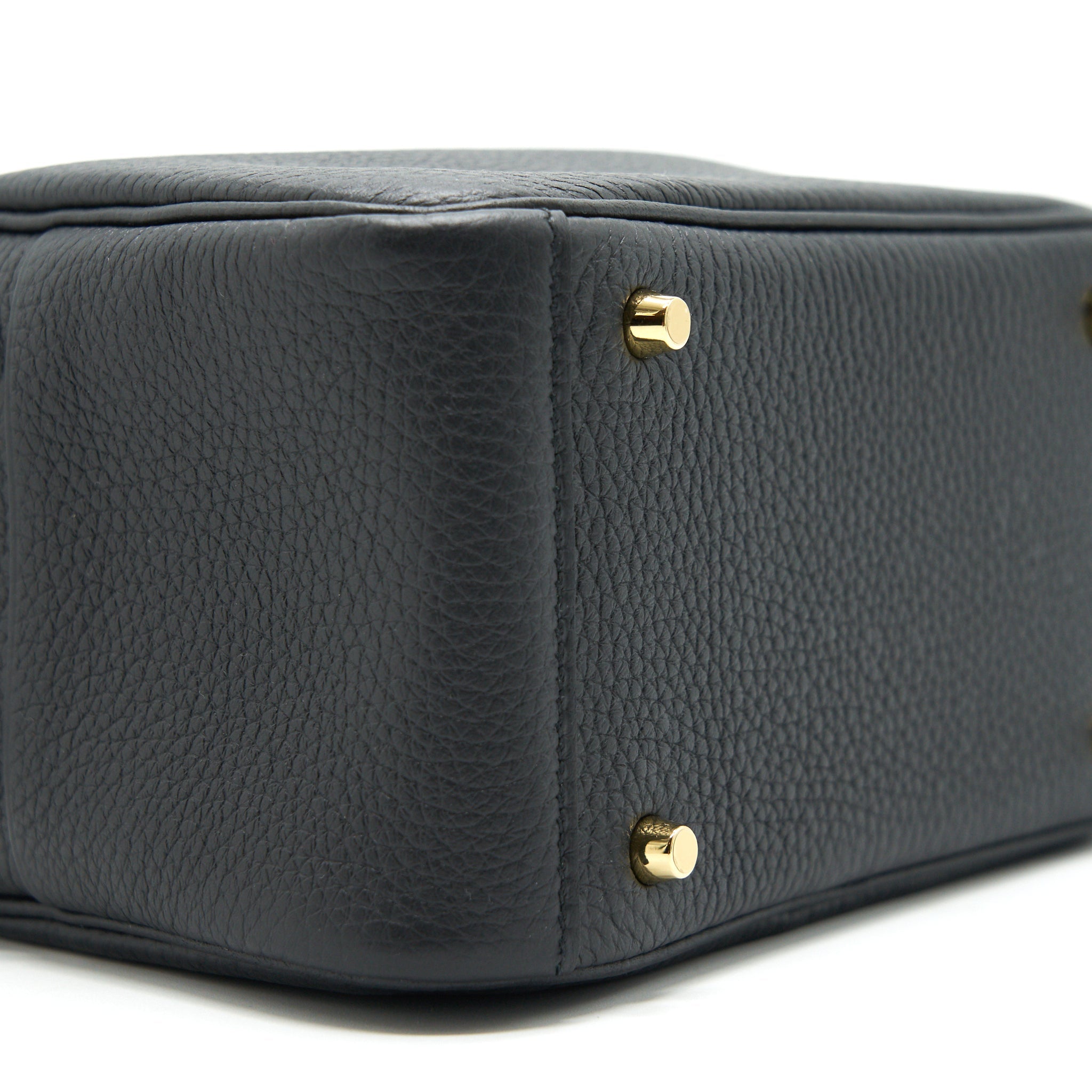 HERMES MINI LINDY BLACK GHW