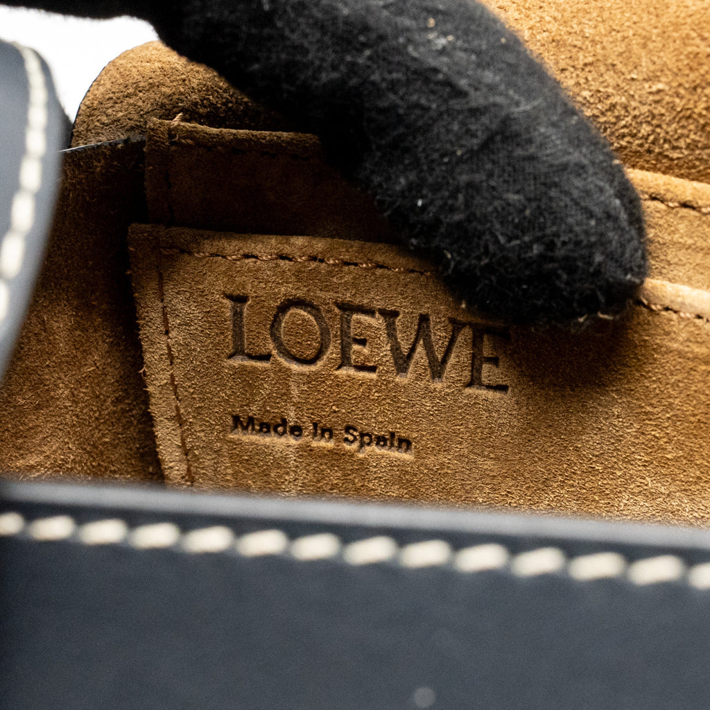 LOEWE MINI GATE BAG CALFSKIN DARK BLUE GHW