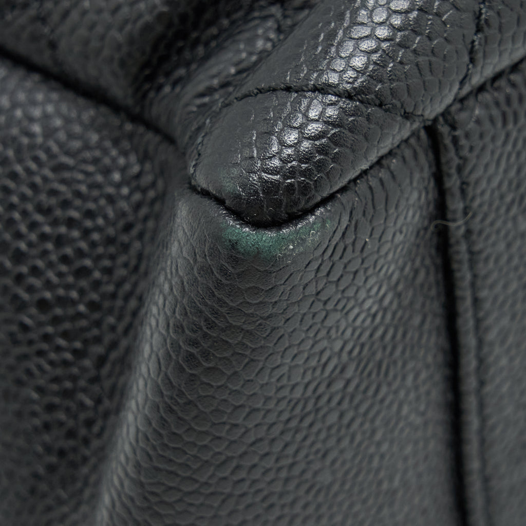 CHANEL GRAND SHOPPING TOTE BAG CAVIAR BLACK GHW