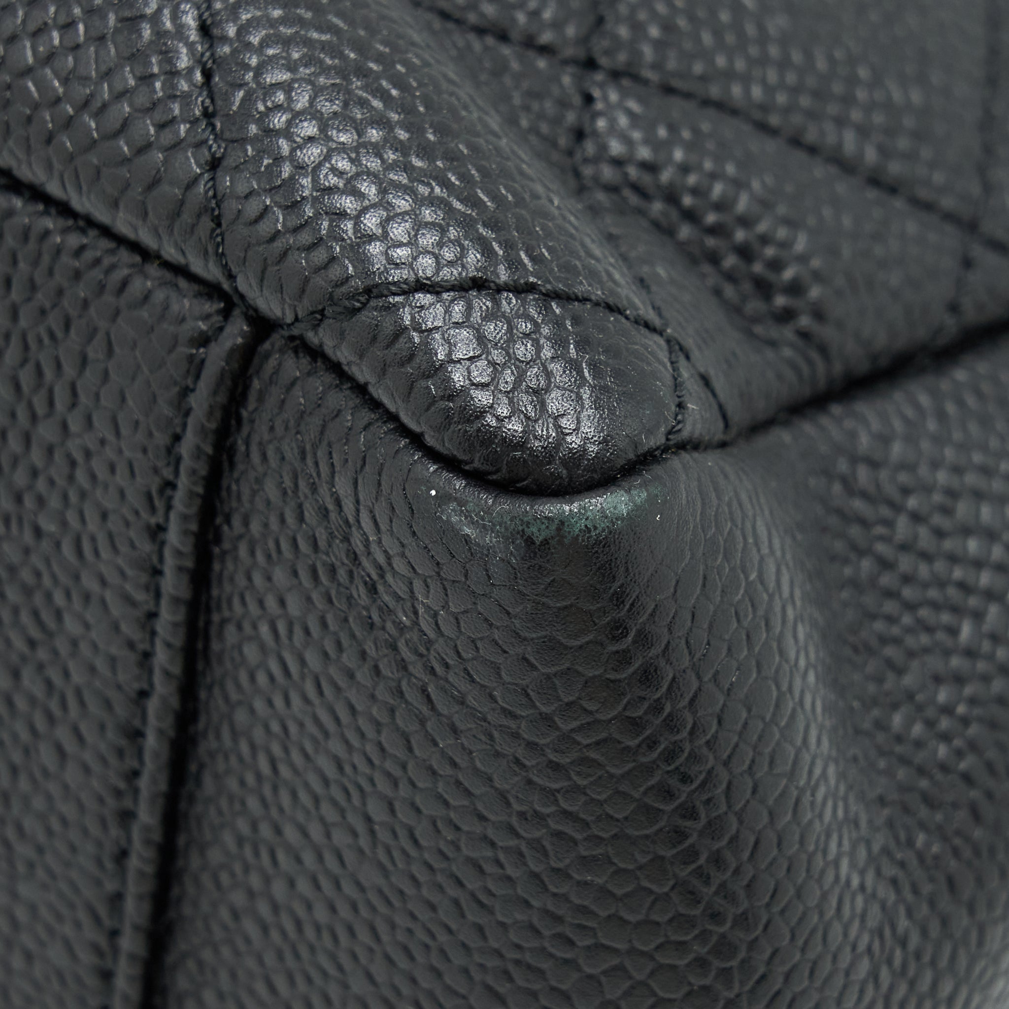 CHANEL GRAND SHOPPING TOTE BAG CAVIAR BLACK GHW