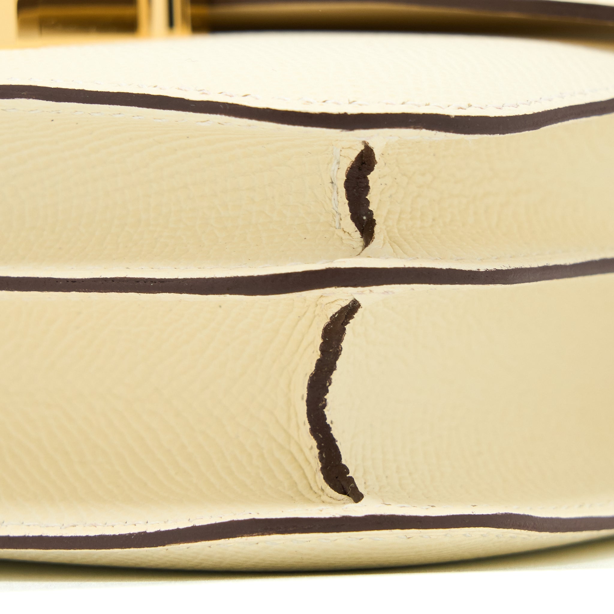 HERMES MINI CONSTANCE EPSOM NATA GHW