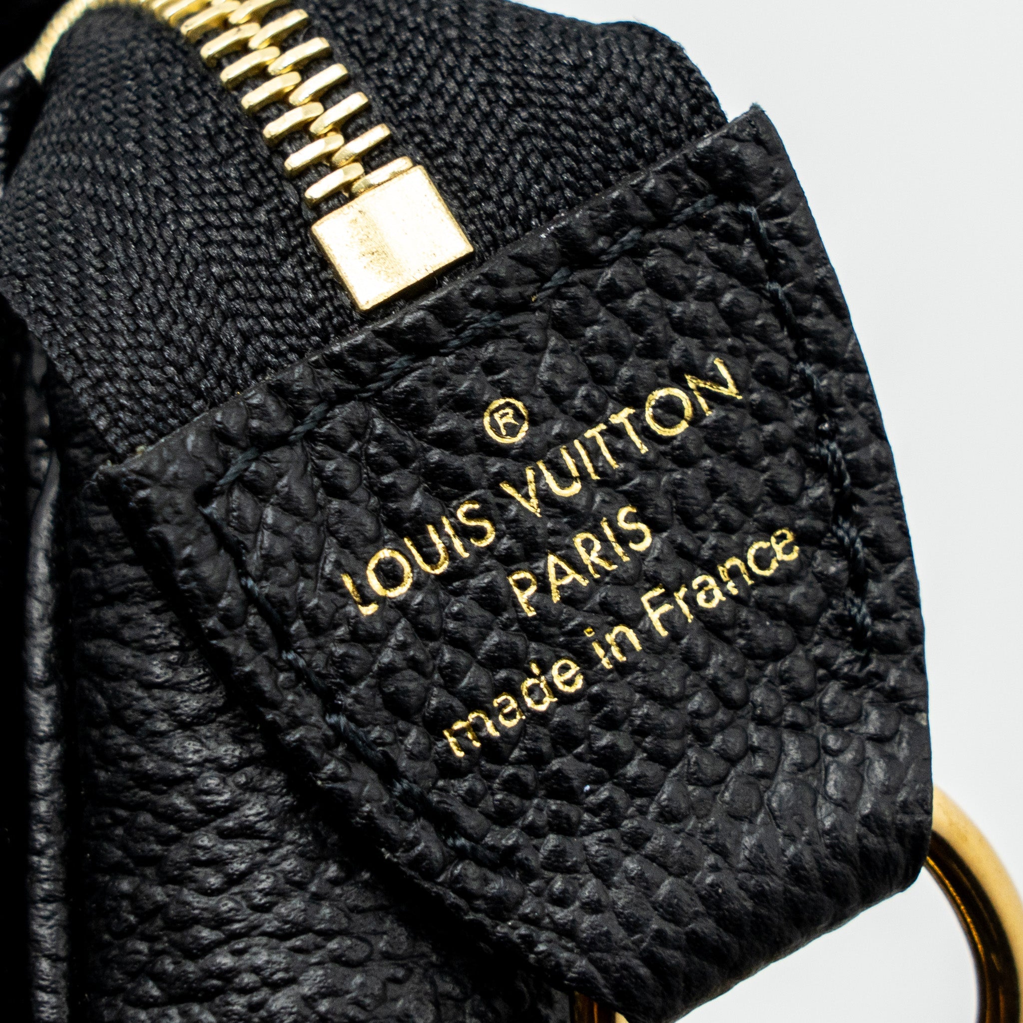 LOUIS VUITTON MINI POCHETTE ACCESSORIES BICOLOUR MONOGRAM EMPREINTE LEATHER GHW (NEW VERSION)