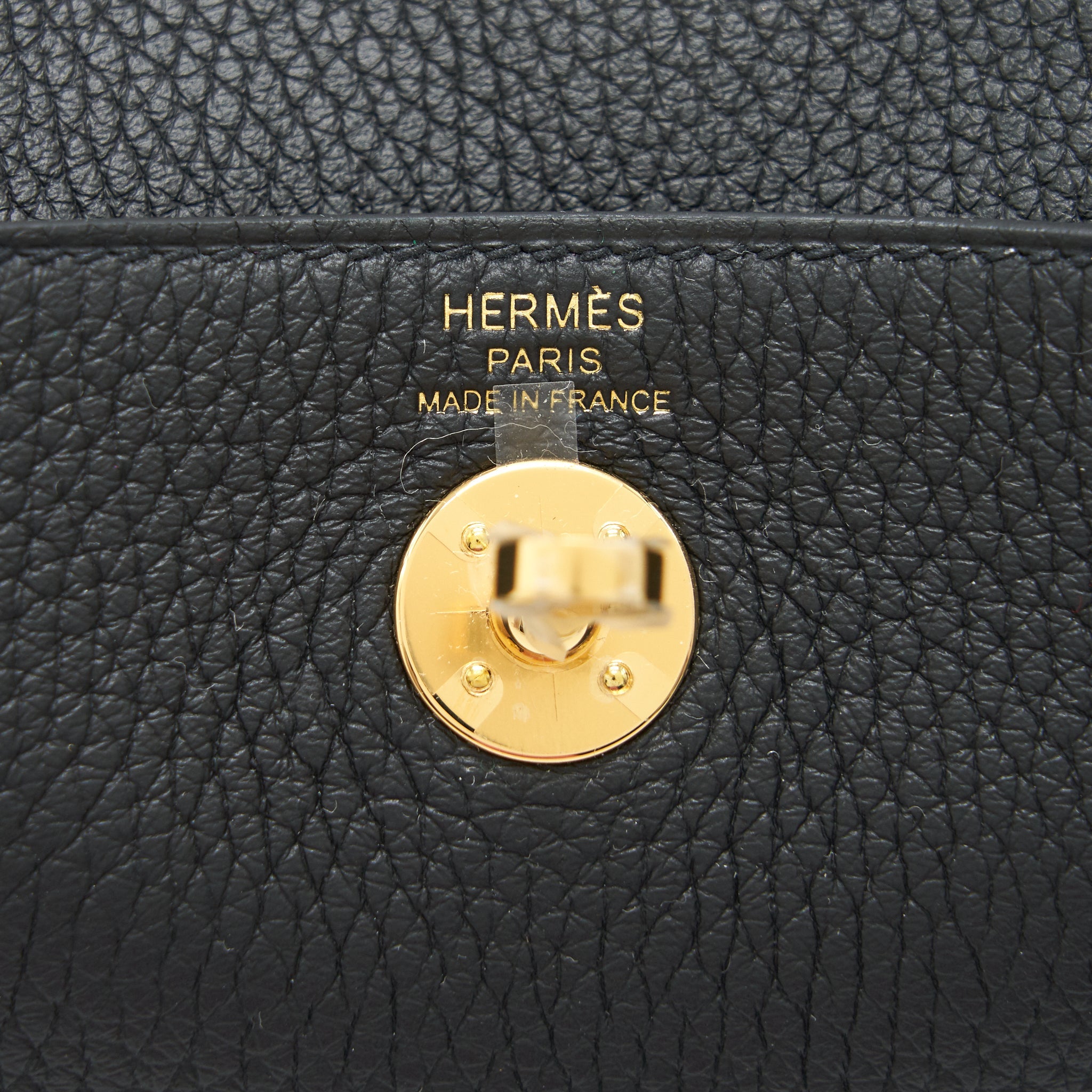 HERMES MINI LINDY BLACK GHW