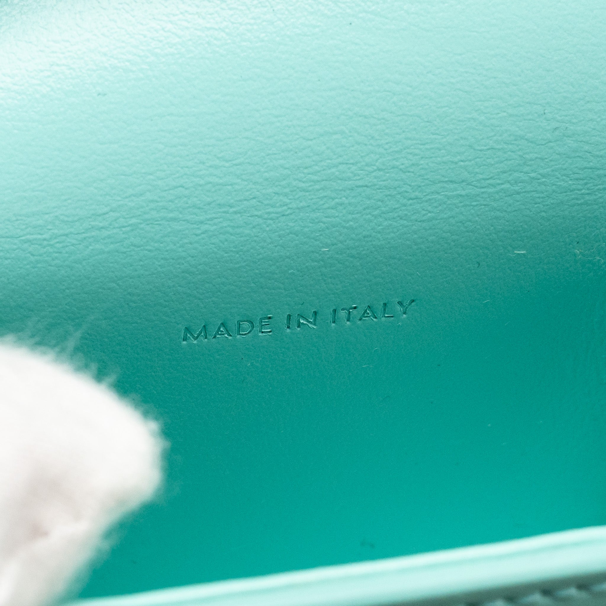 CELINE MINI CLAUDE SHINY CALFSKIN BLUE GHW