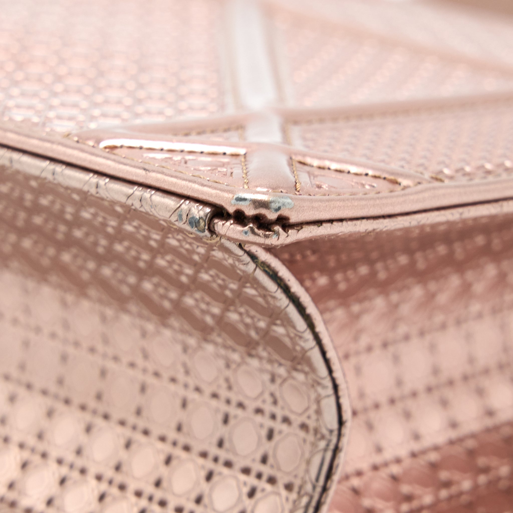 DIOR MEDIUM DIORAMA CANNAGE CALFSKIN METALLIC PINK SHW