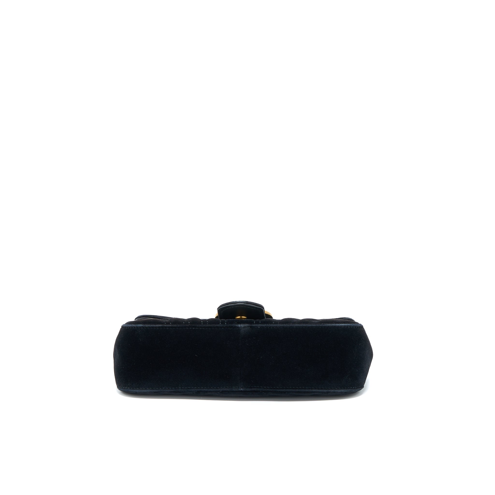 GUCCI MINI MARMONT VELVET BLACK GHW