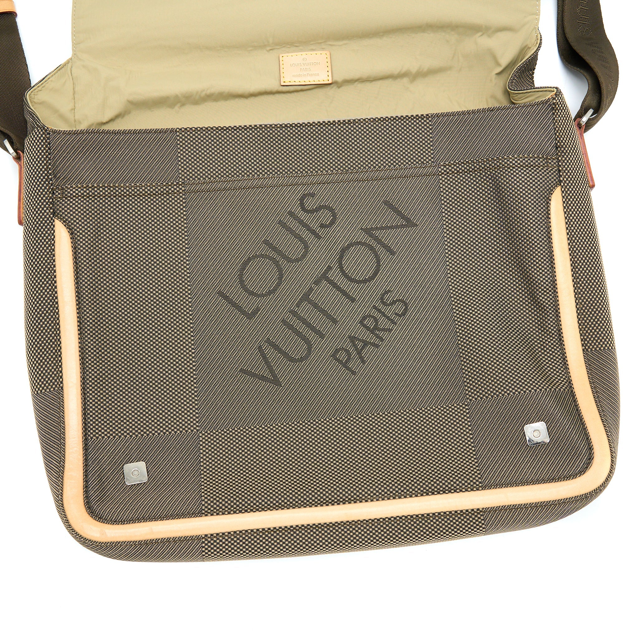 LOUIS VUITTON MESSENGER BAG FABRIC/BEIGE LEATHER MULTICOLOUR GHW