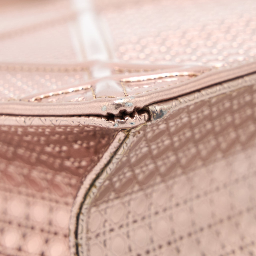 DIOR MEDIUM DIORAMA CANNAGE CALFSKIN METALLIC PINK SHW