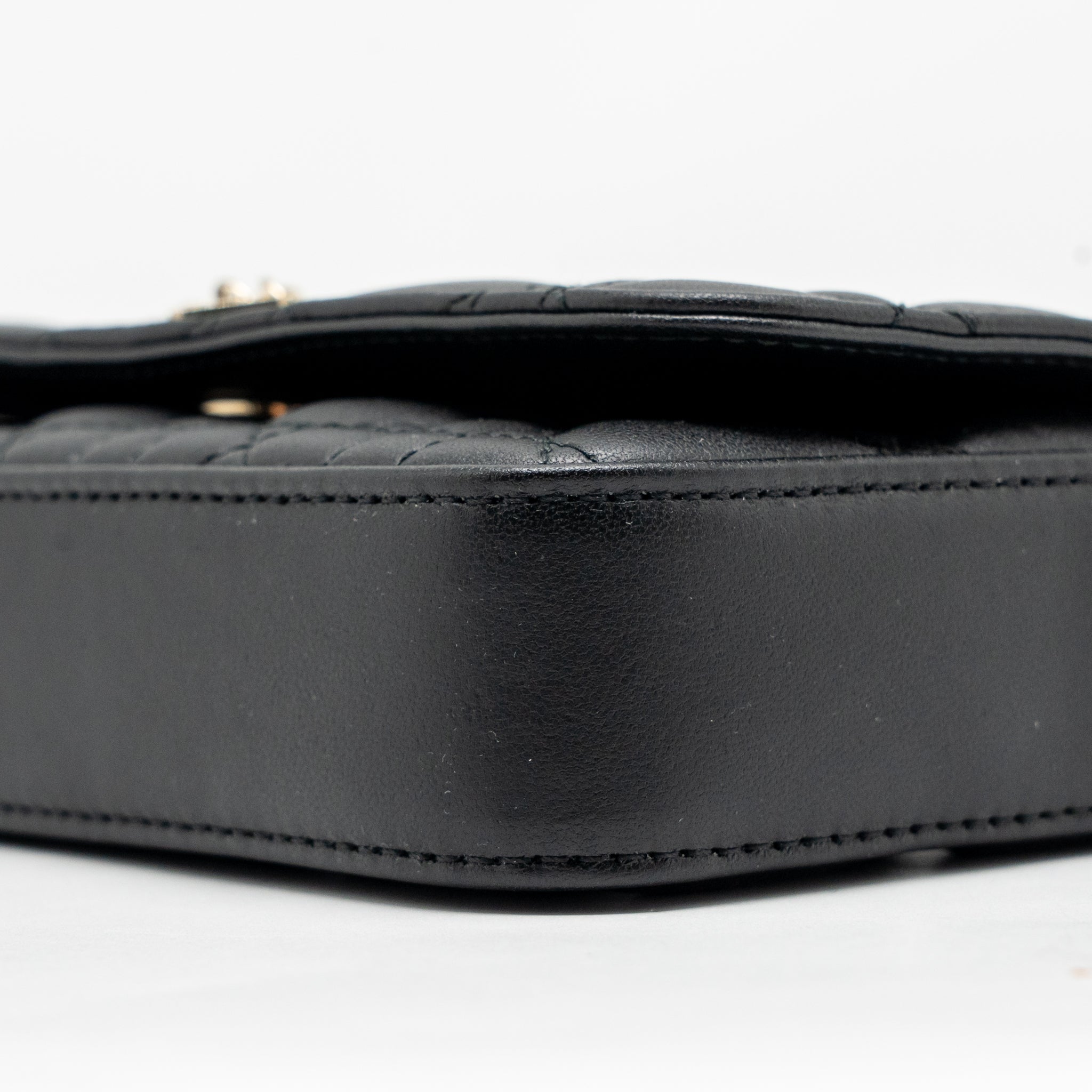 DIOR MY DIOR - DIOR TALK PHONE POUCH LAMBSKIN BLACK LGHW