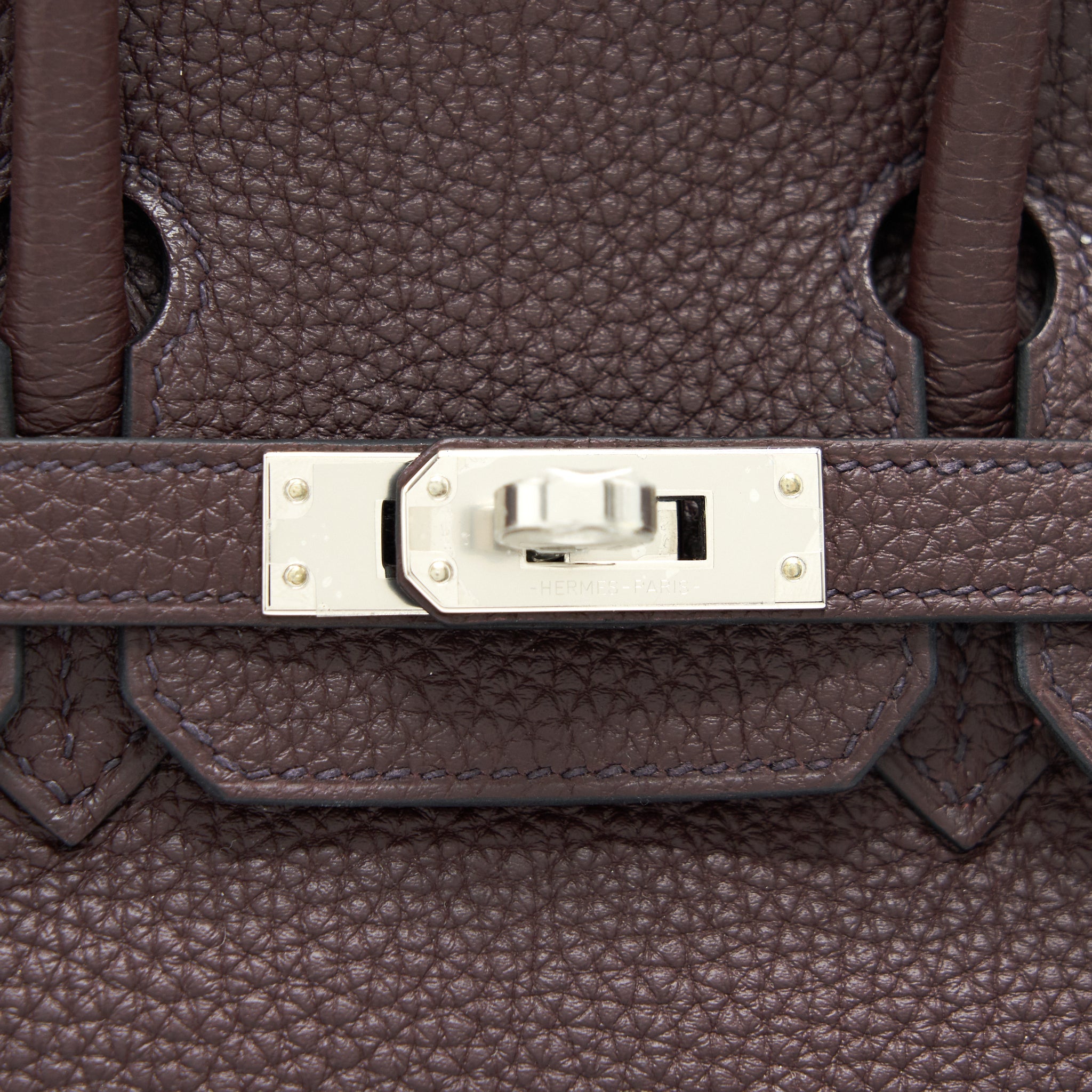 HERMES BIRKIN 25 0G ROUGE SELLIER TOGO LEATHER SHW