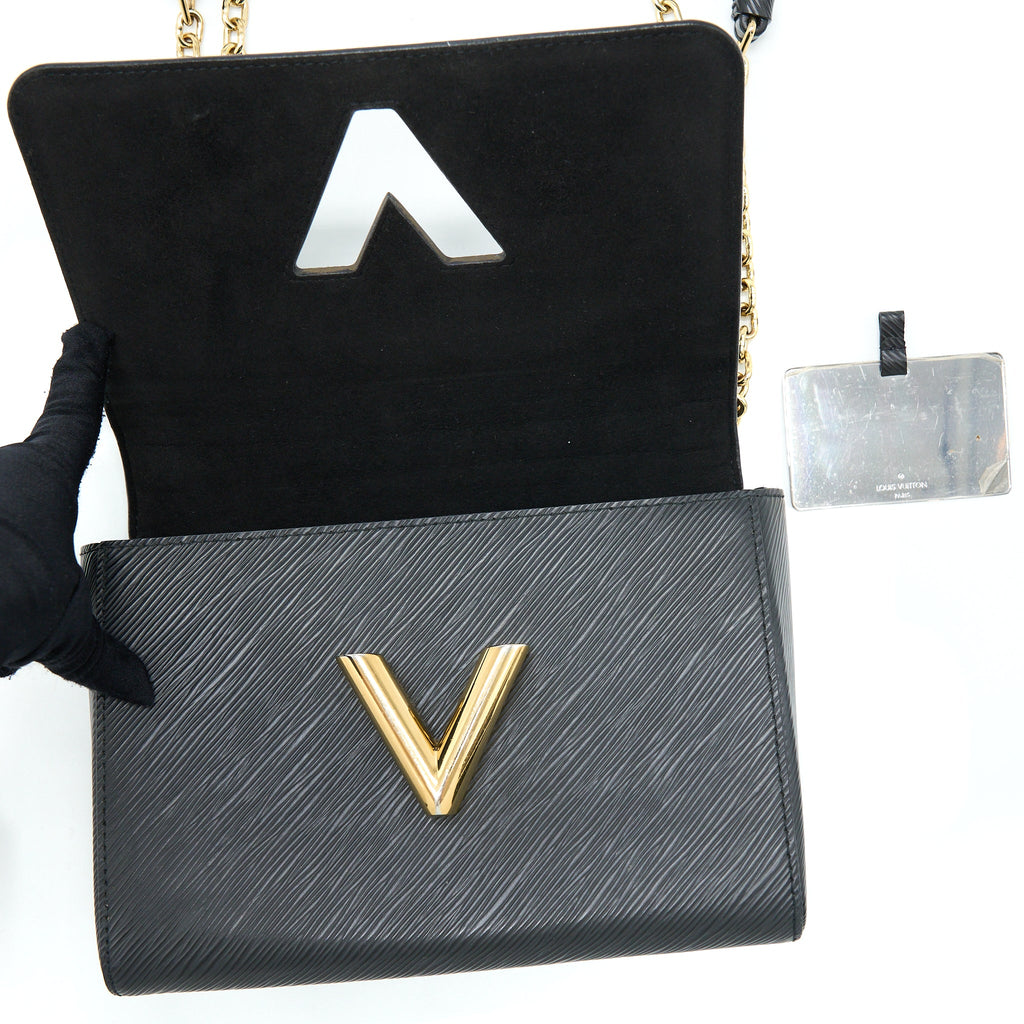 LOUIS VUITTON TWIST MM EPI BLACK GHW