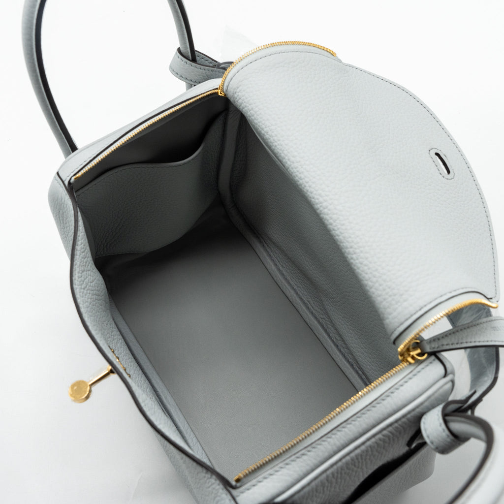 HERMES LINDY 26 CLEMENCE BLUE PALE GHW