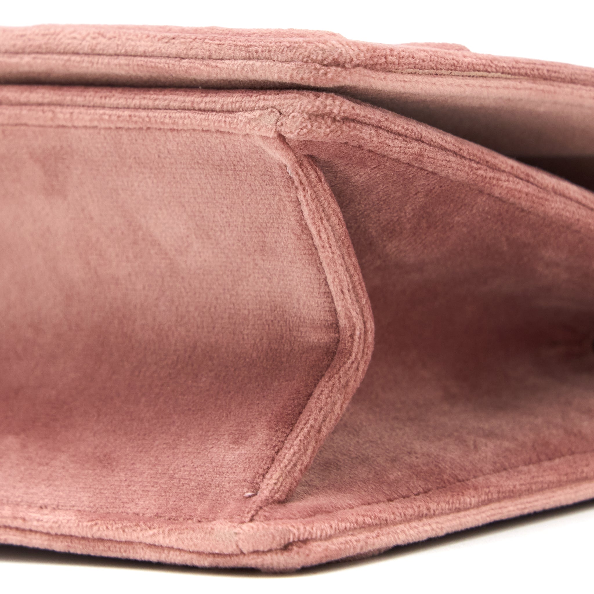 DIOR SMALL DIORAMA VELVET DARK PINK LGHW