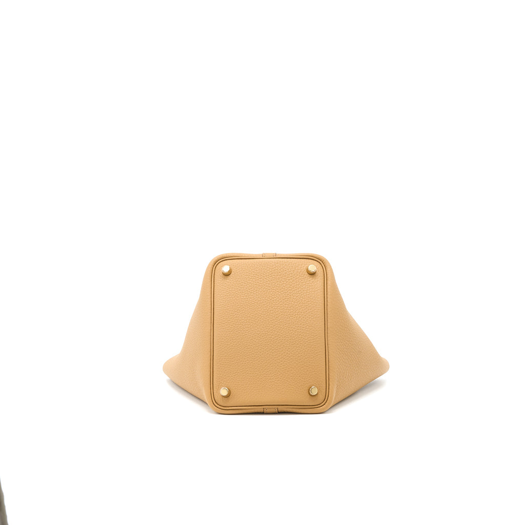 HERMES PICOTIN 18 LOCK BAG CLEMENCE 4B BISCUIT GHW